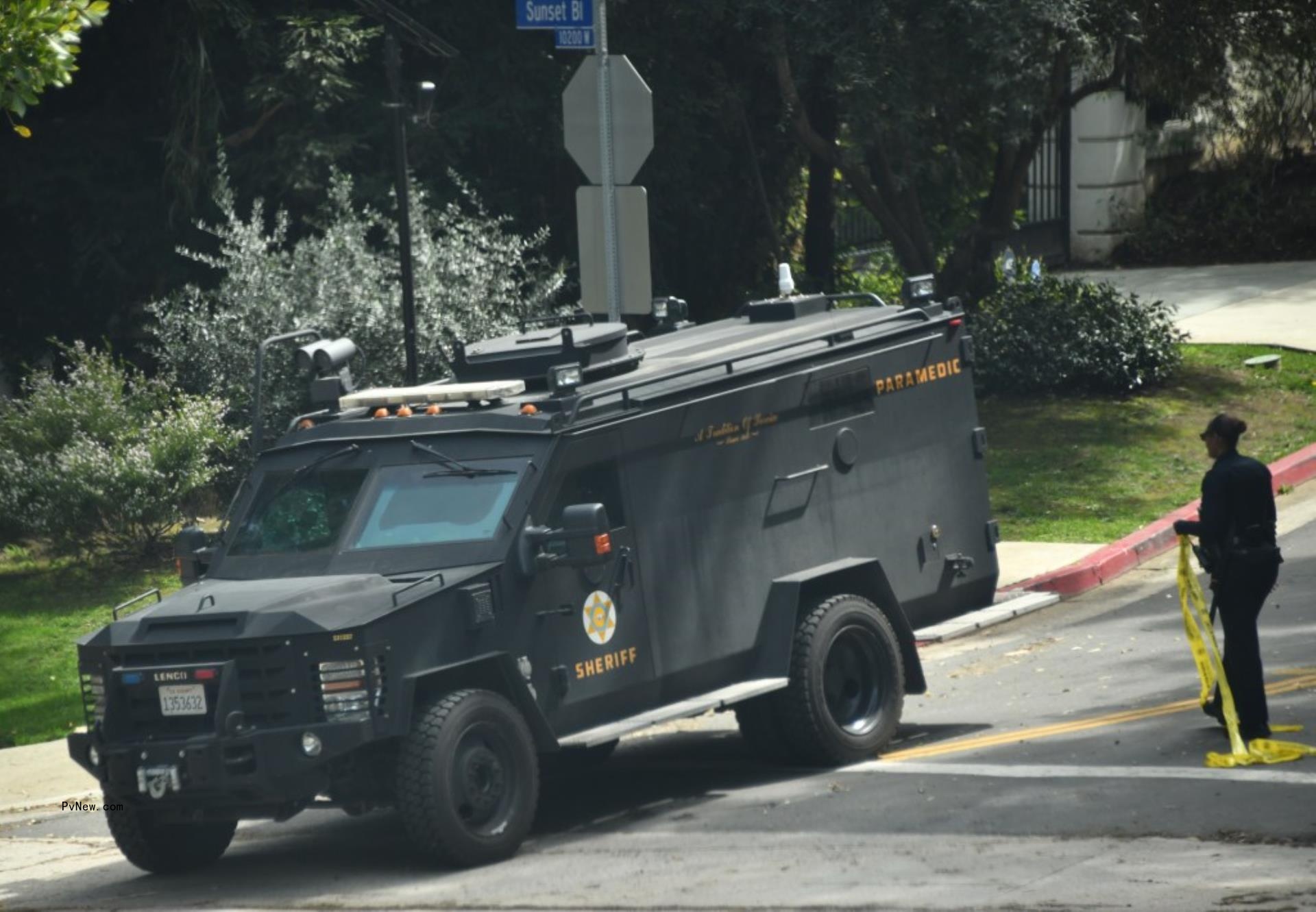 Police and Homeland Security raid the Holmby Hills, Ca home of Sean 