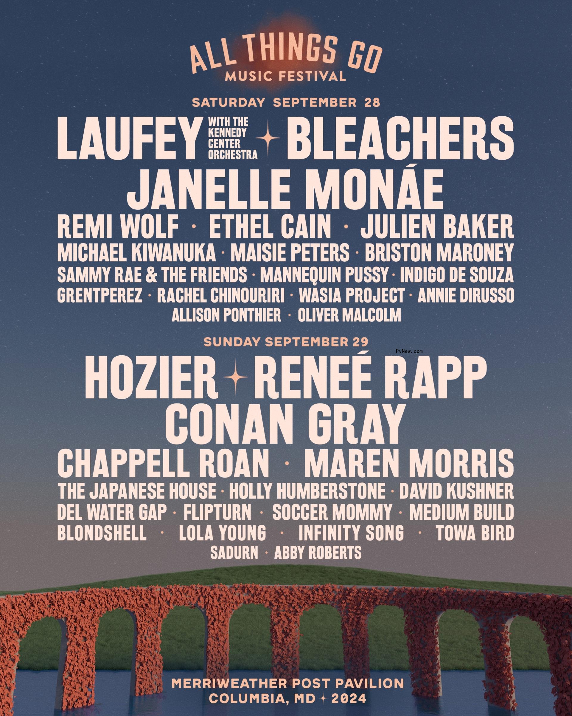 Janelle Monáe, Bleachers and Hozier to Headline All Things Go Festival 2024