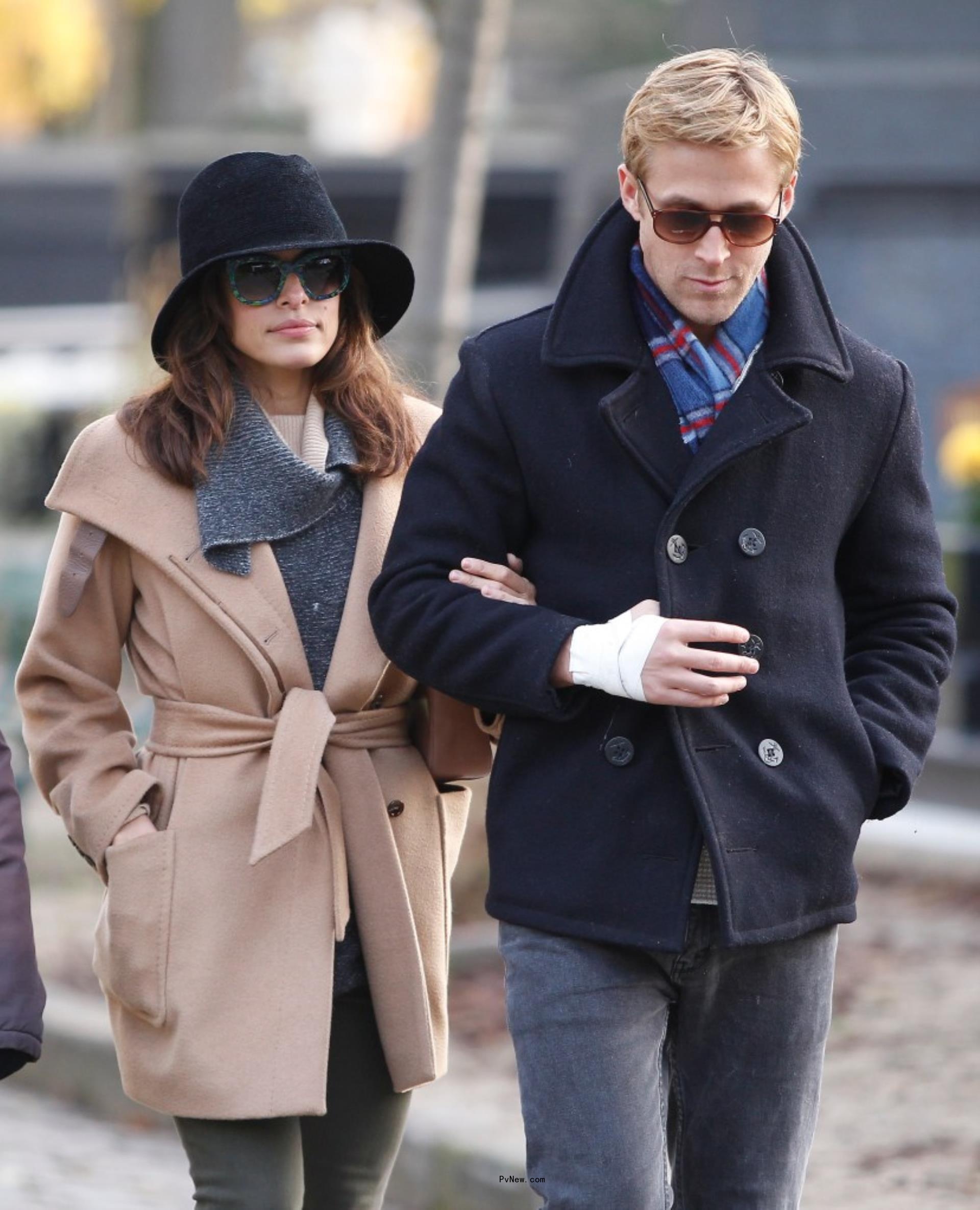 Eva Mendes and Ryan Gosling in Newn York. 