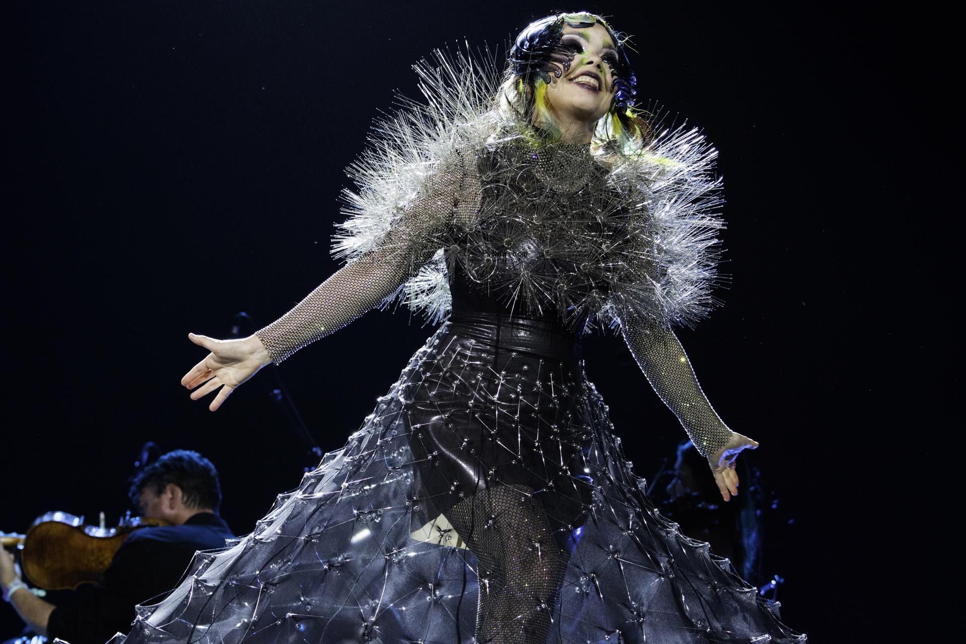Bjork performing