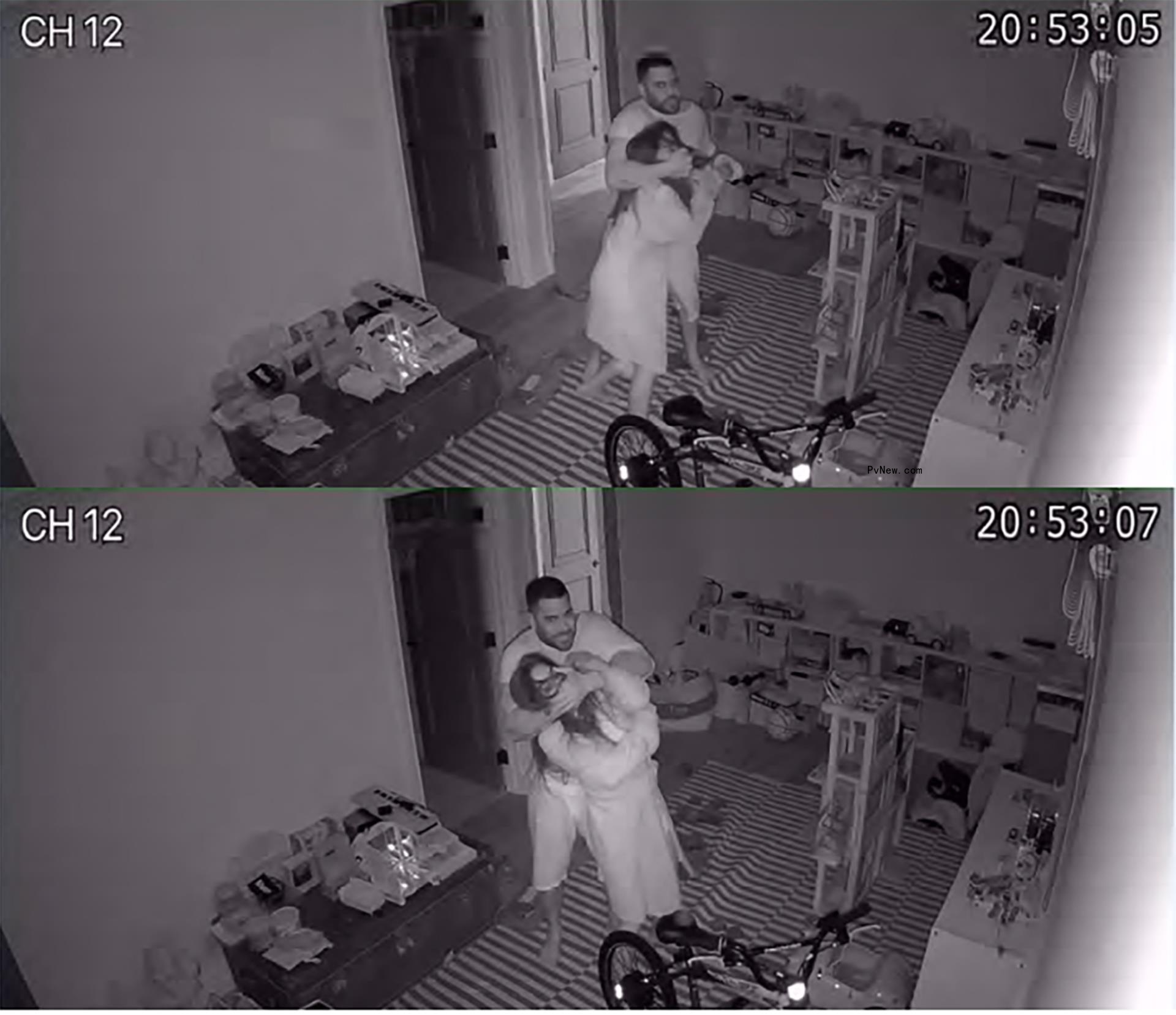 Paulina Ben-Cohen and Mike Shouhed fighting.