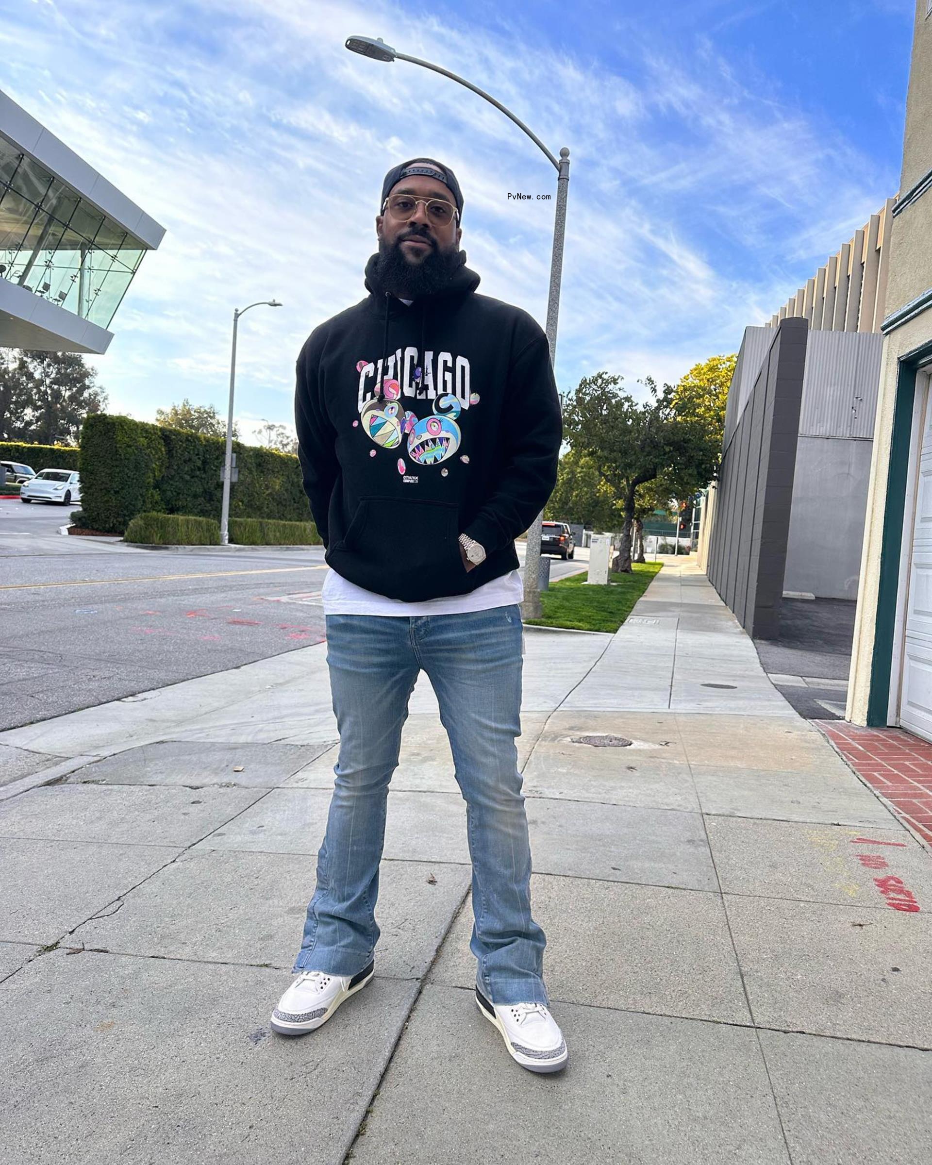 Marcus Jordan posing for a photo