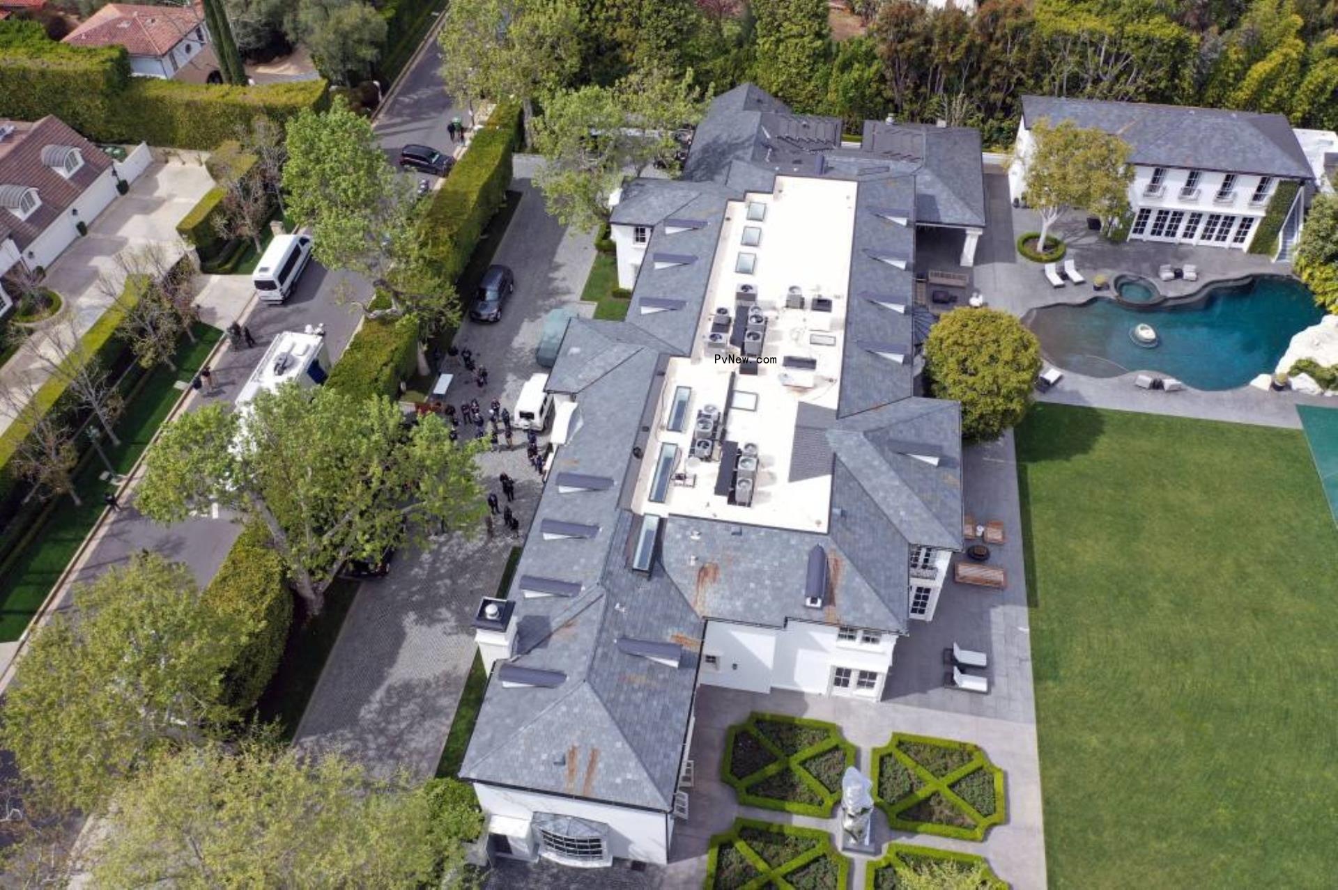 Diddy's Los Angeles home.