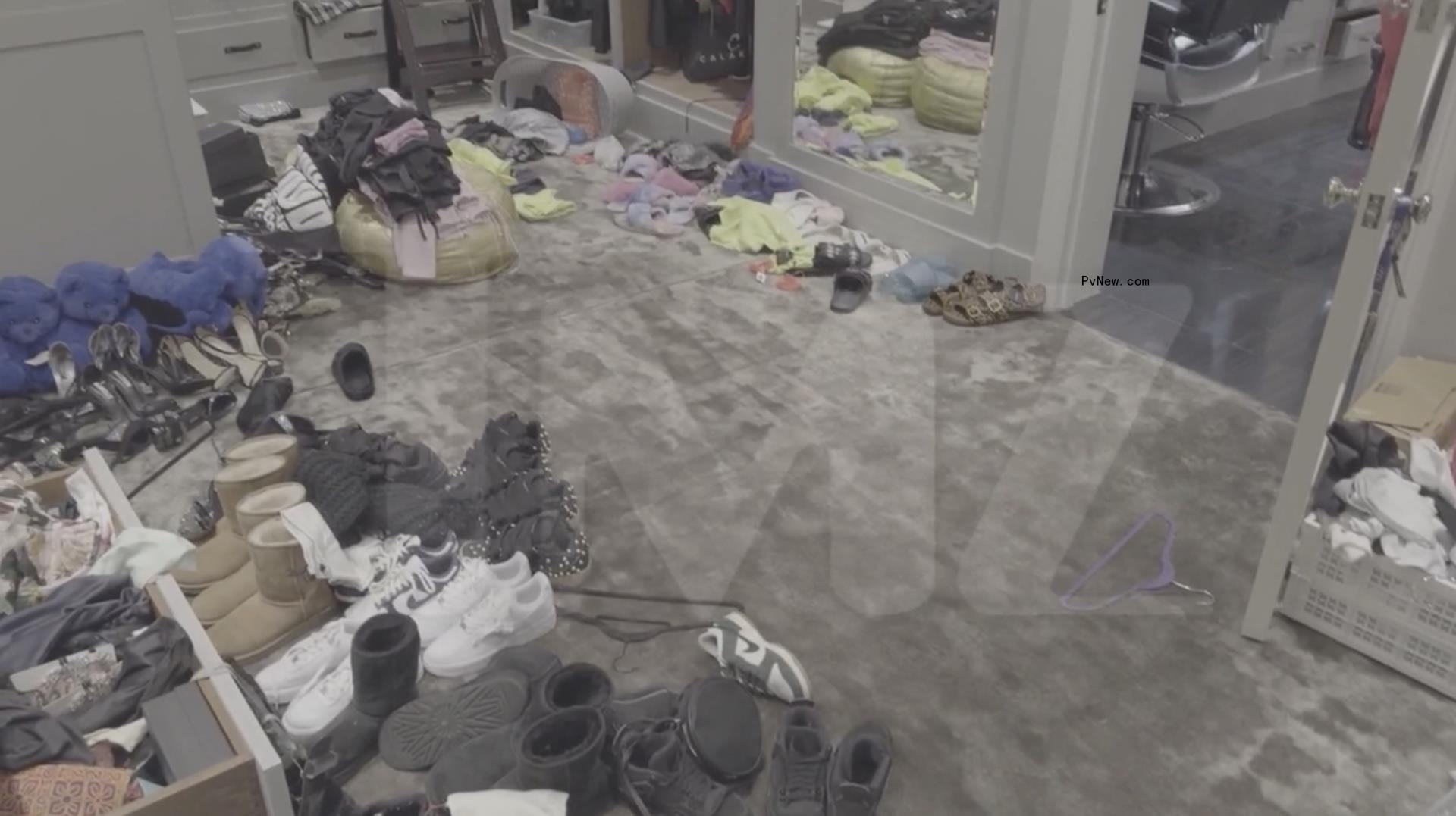 Sean Combs' LA home after the raid.