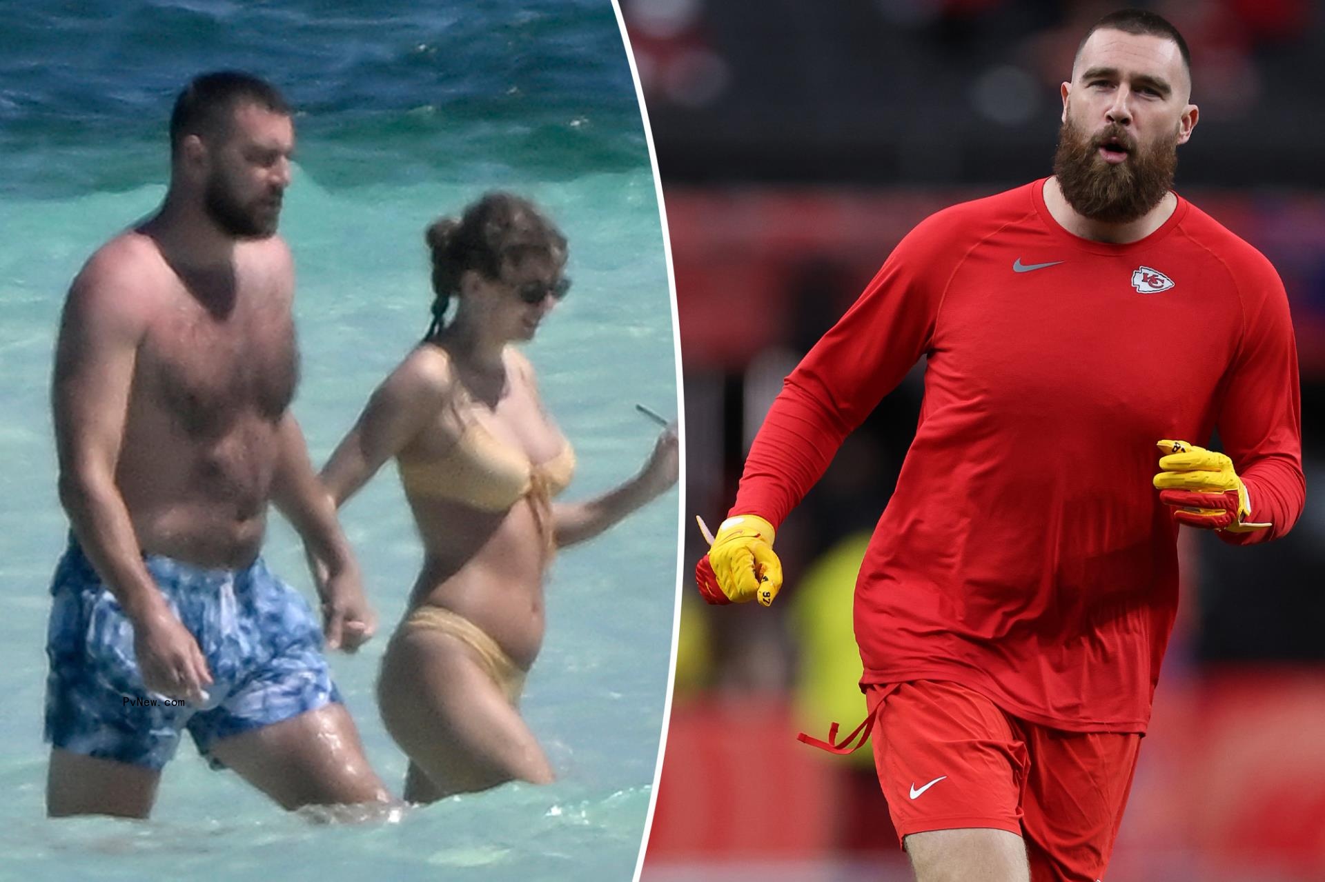 Travis Kelce jokes a<i></i>bout gaining weight during NFL offseason: ‘It’s March!’