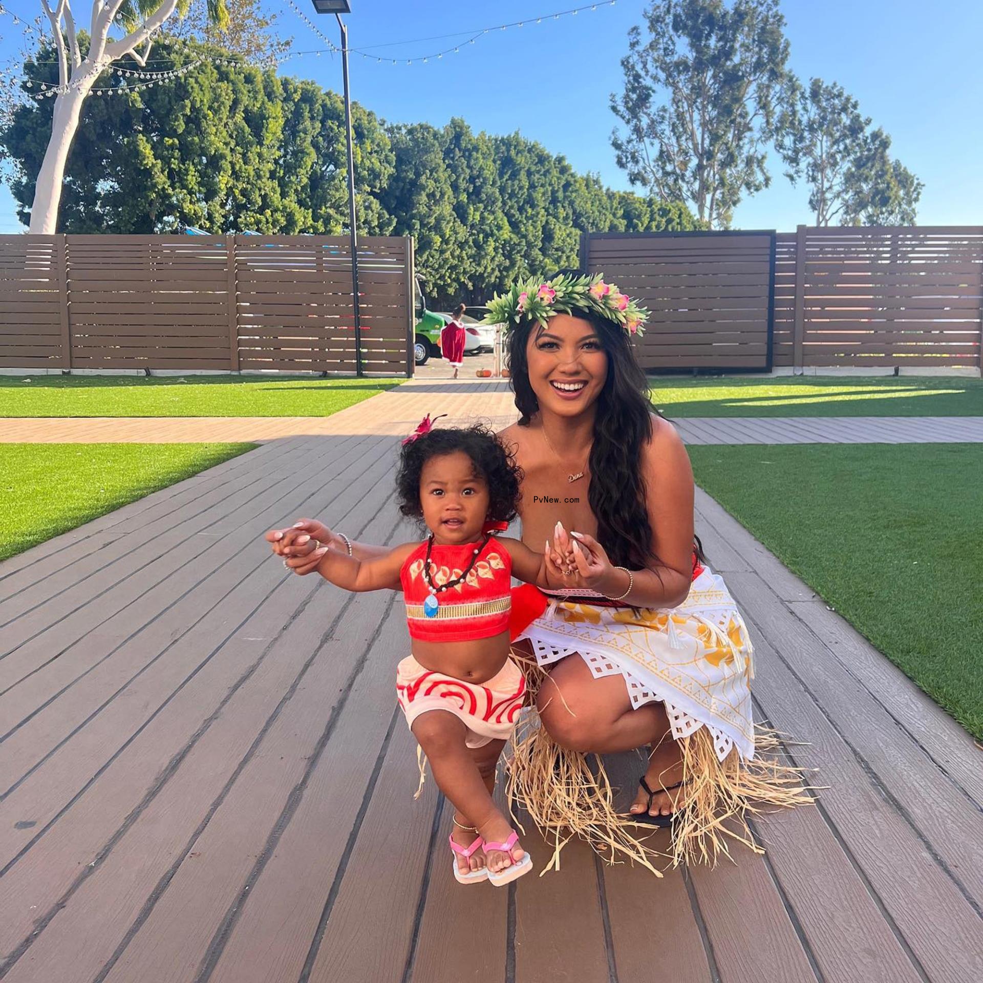 Dana Tran and daughter