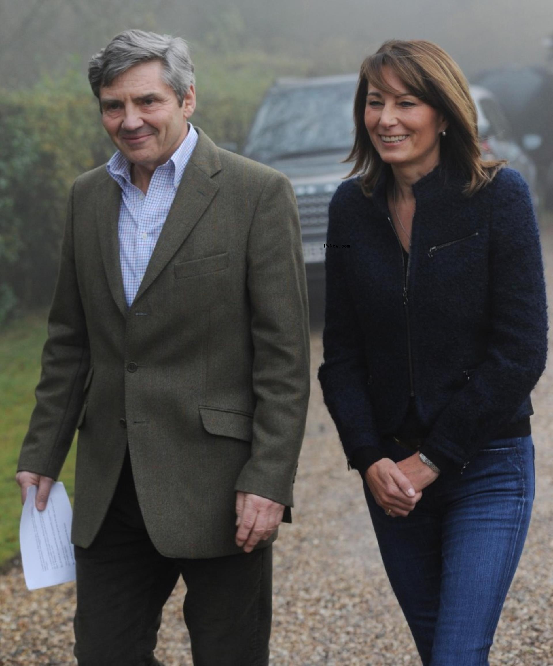 Michael and Carole Middleton smiling