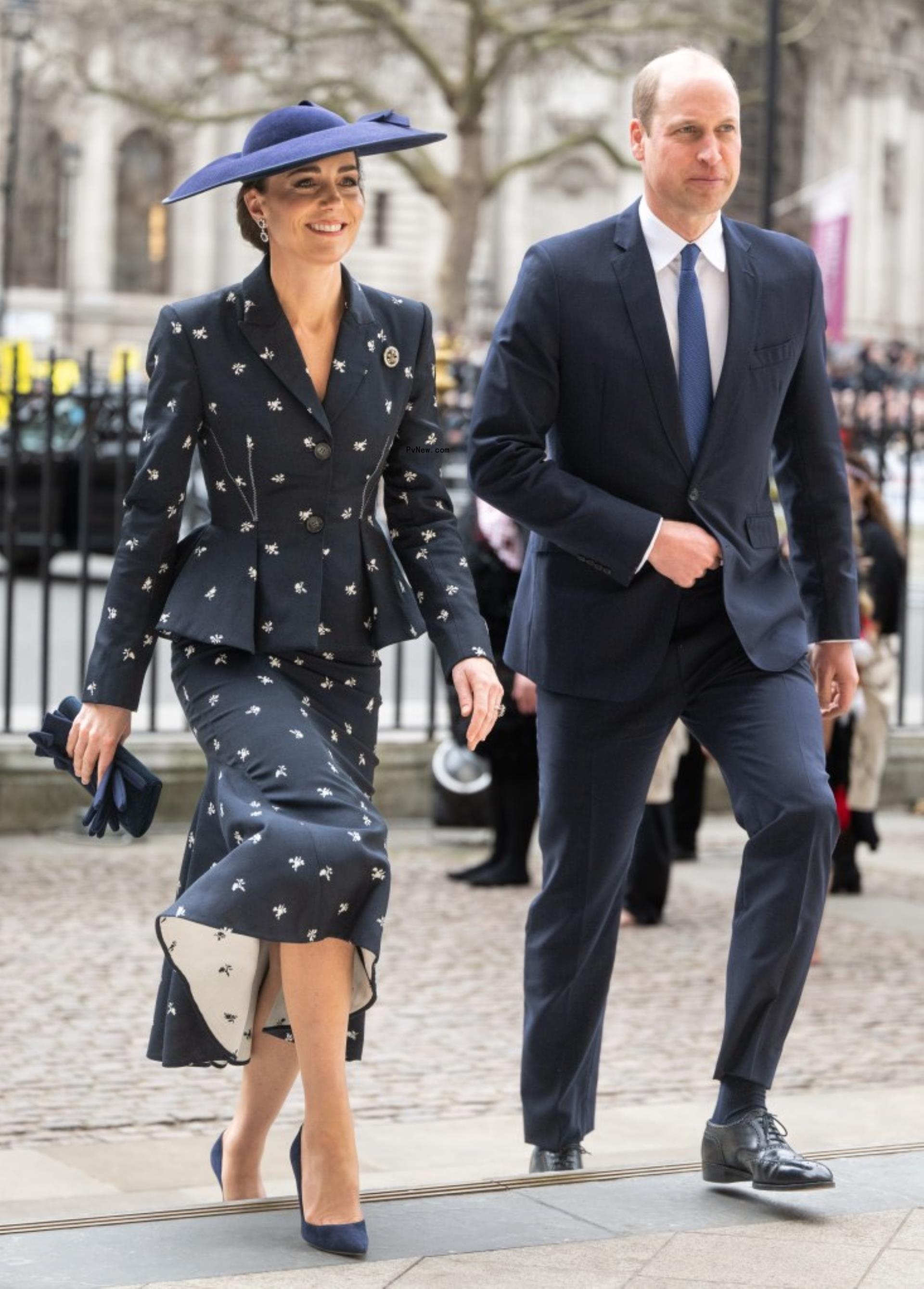 Kate Middleton and Prince William in London. 