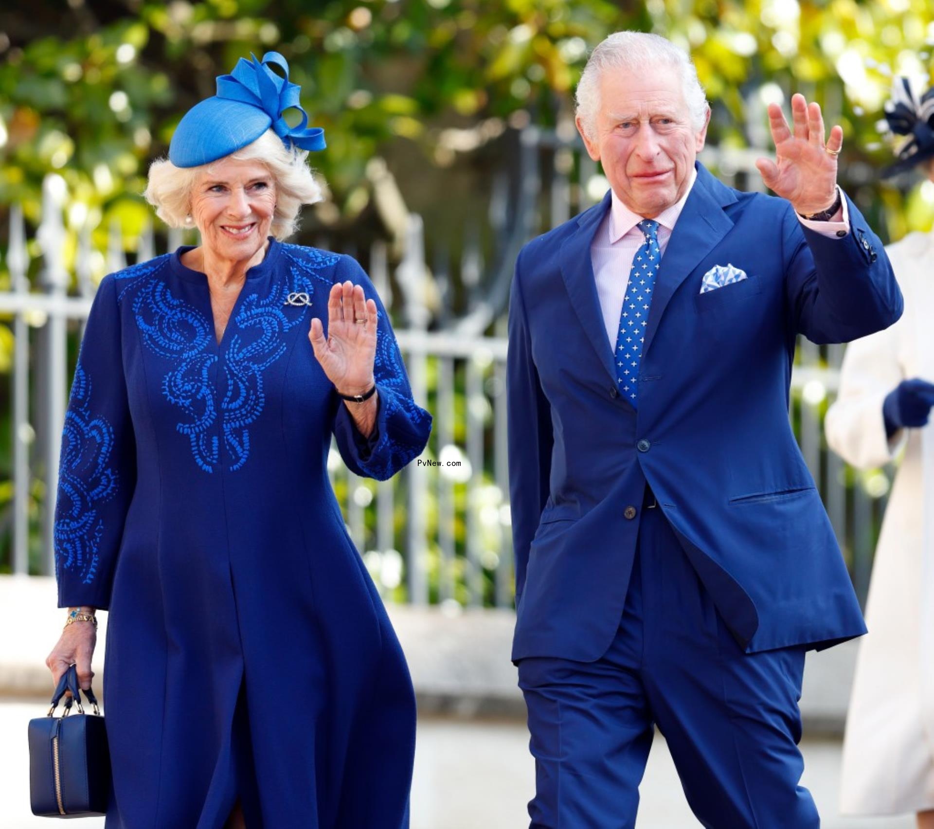 King Charles III and Queen Camilla in Windsor. 