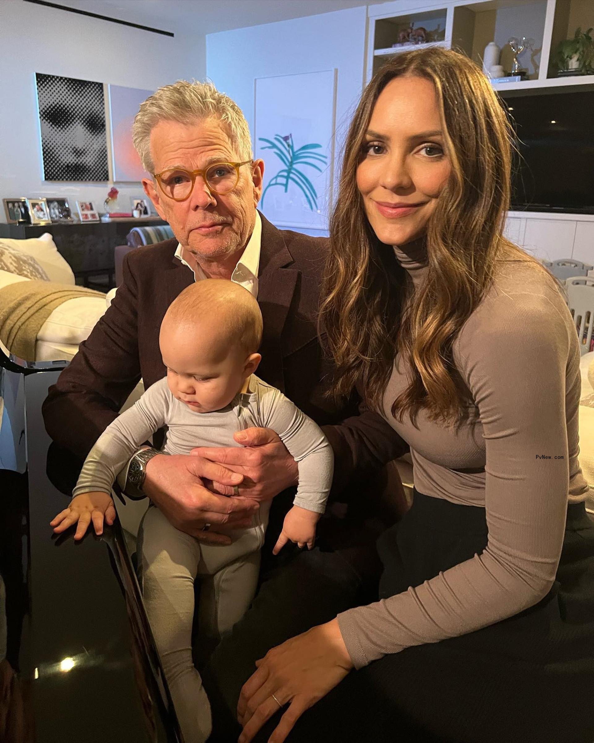 David Foster, Katharine McPhee and son Rennie