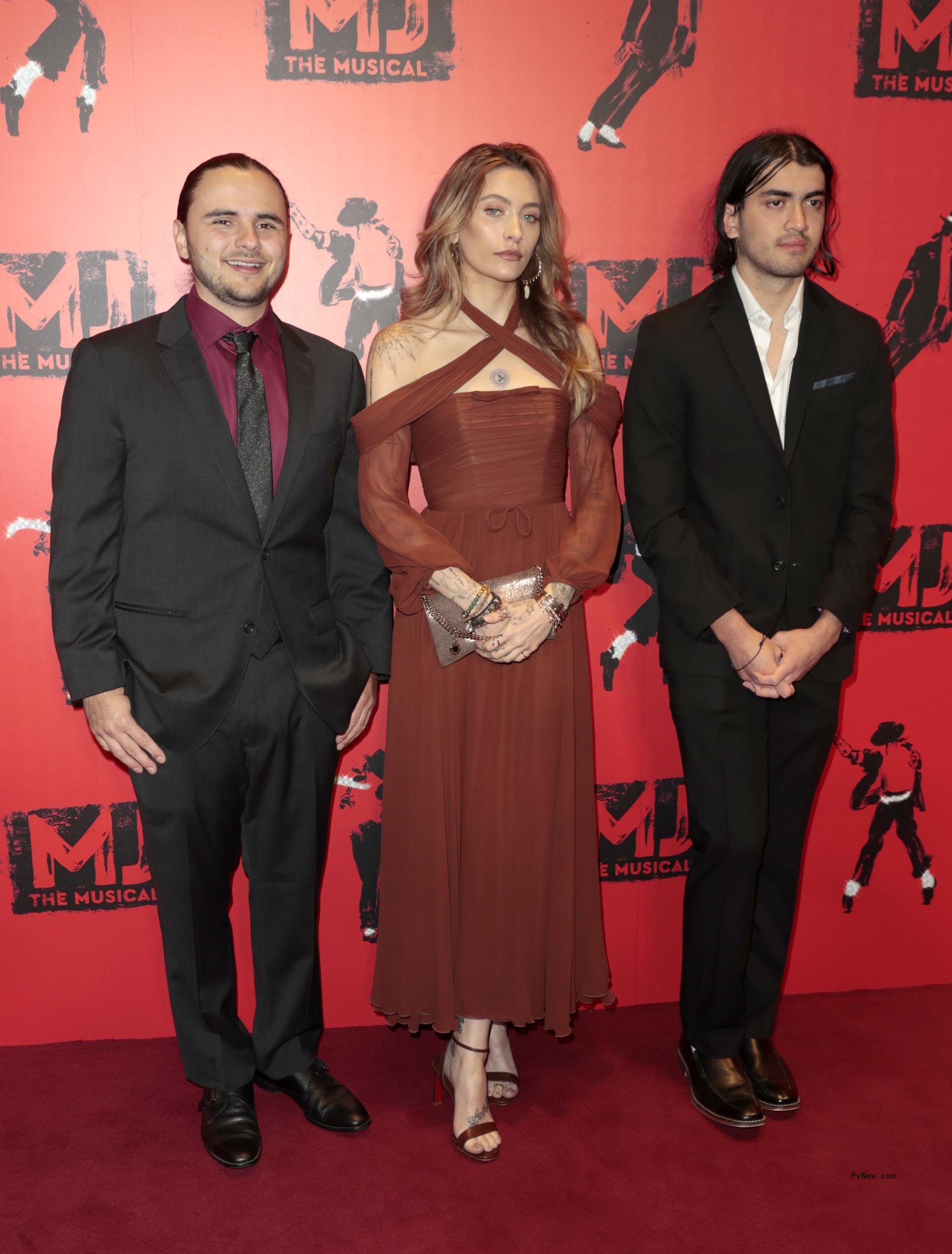 Prince Jackson, Paris Jackson and Bigi Jackson at opening night of 