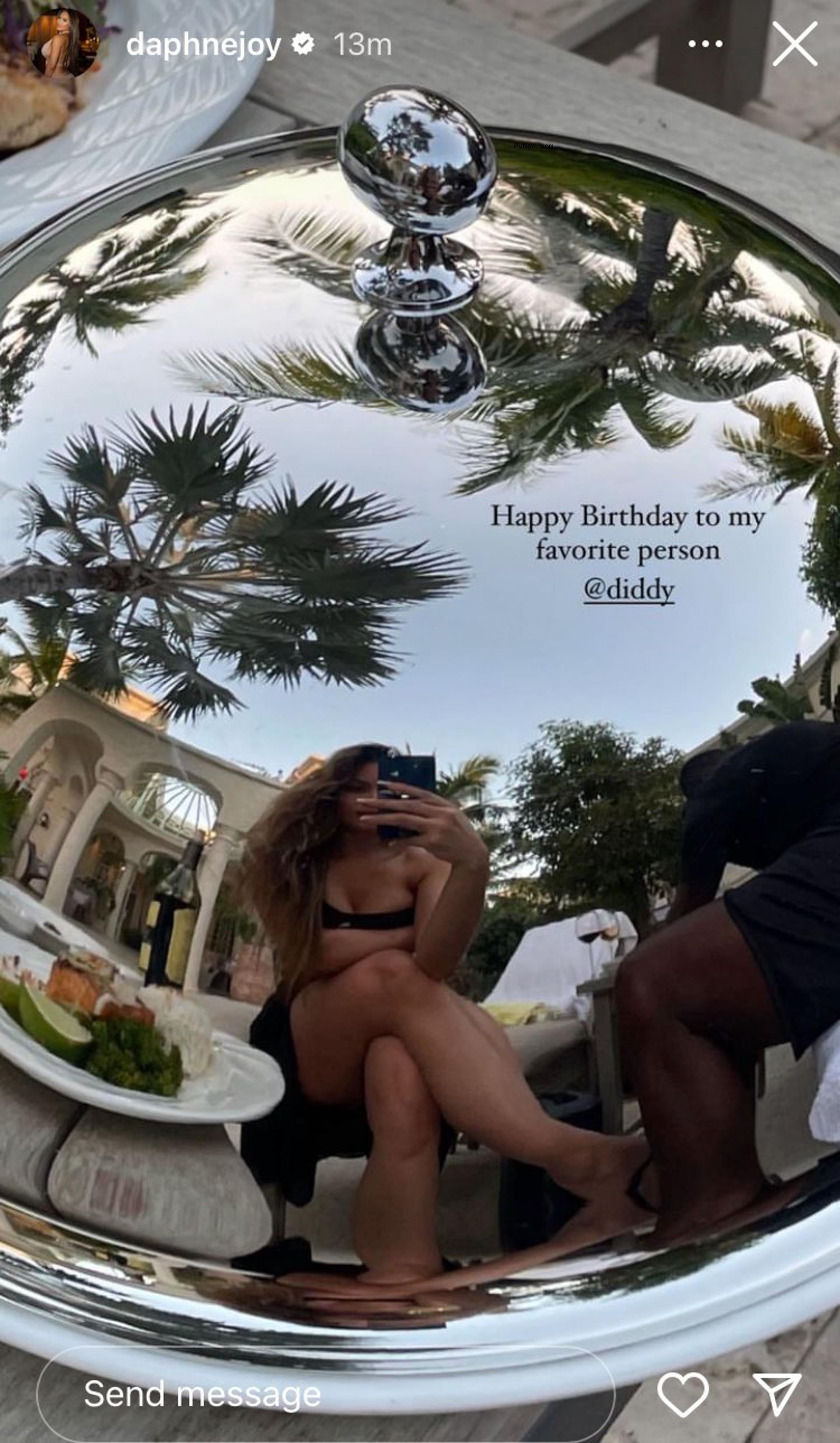 Daphne Joy's birthday post to Sean 