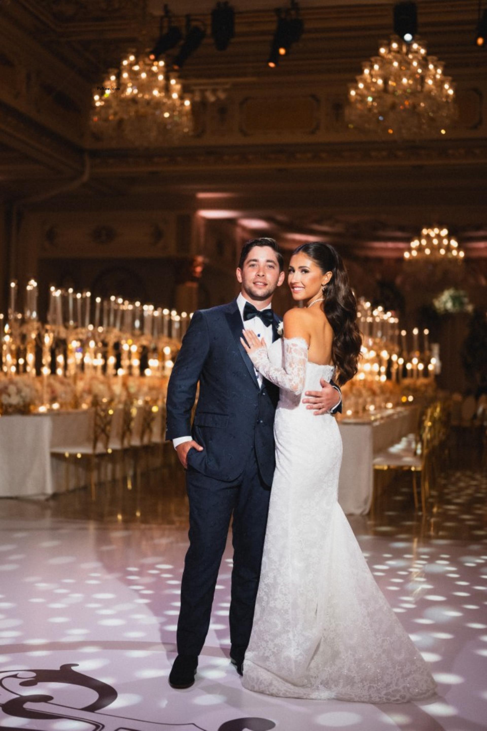 Jarod and Alexa Malnik on their wedding day. 