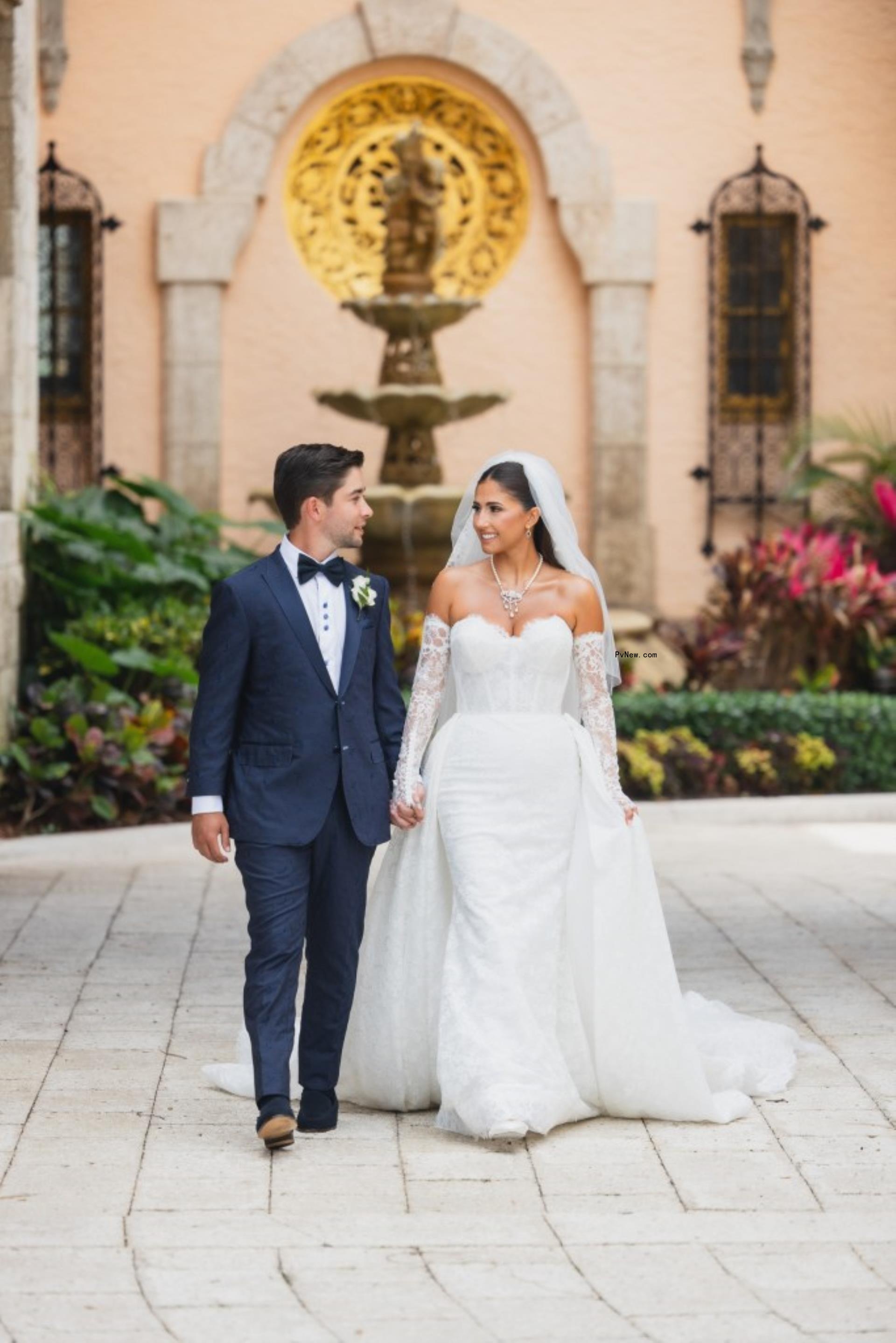 Jarod and Alexa Malnik on their wedding day. 