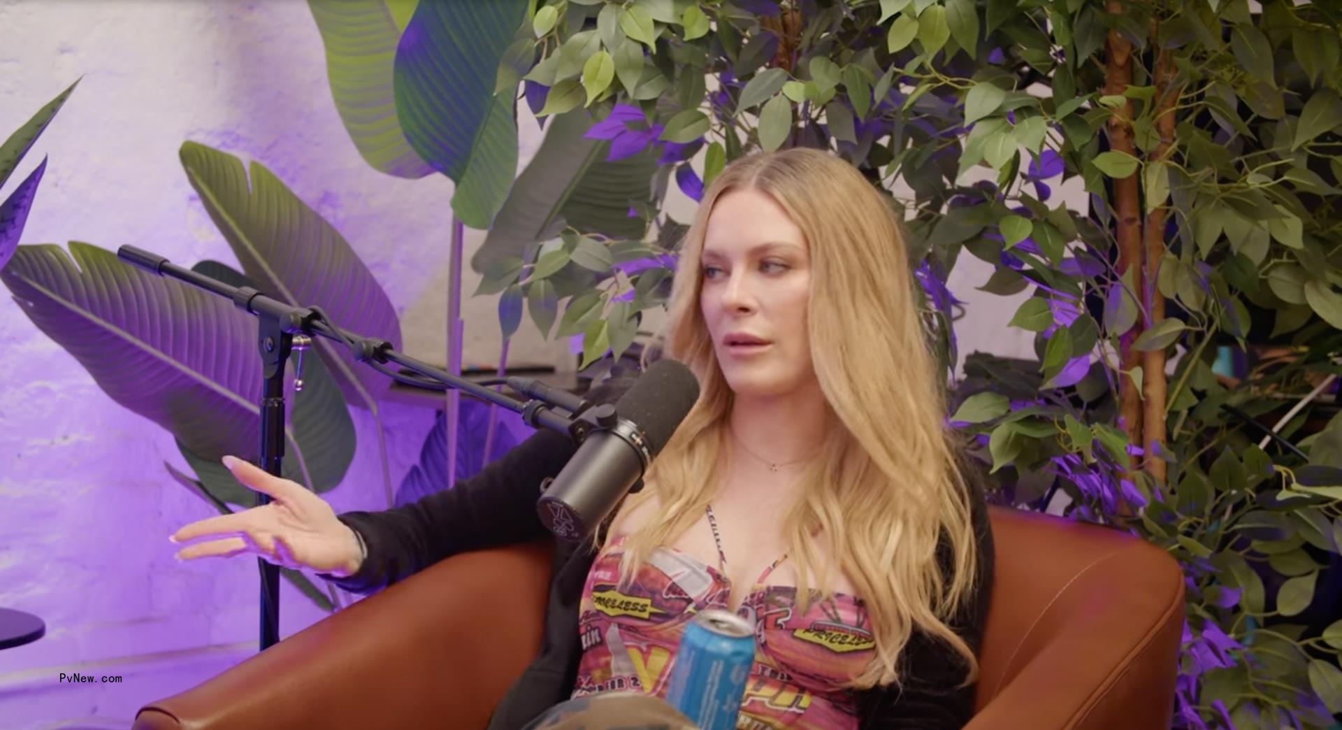 Leah McSweeney talking.