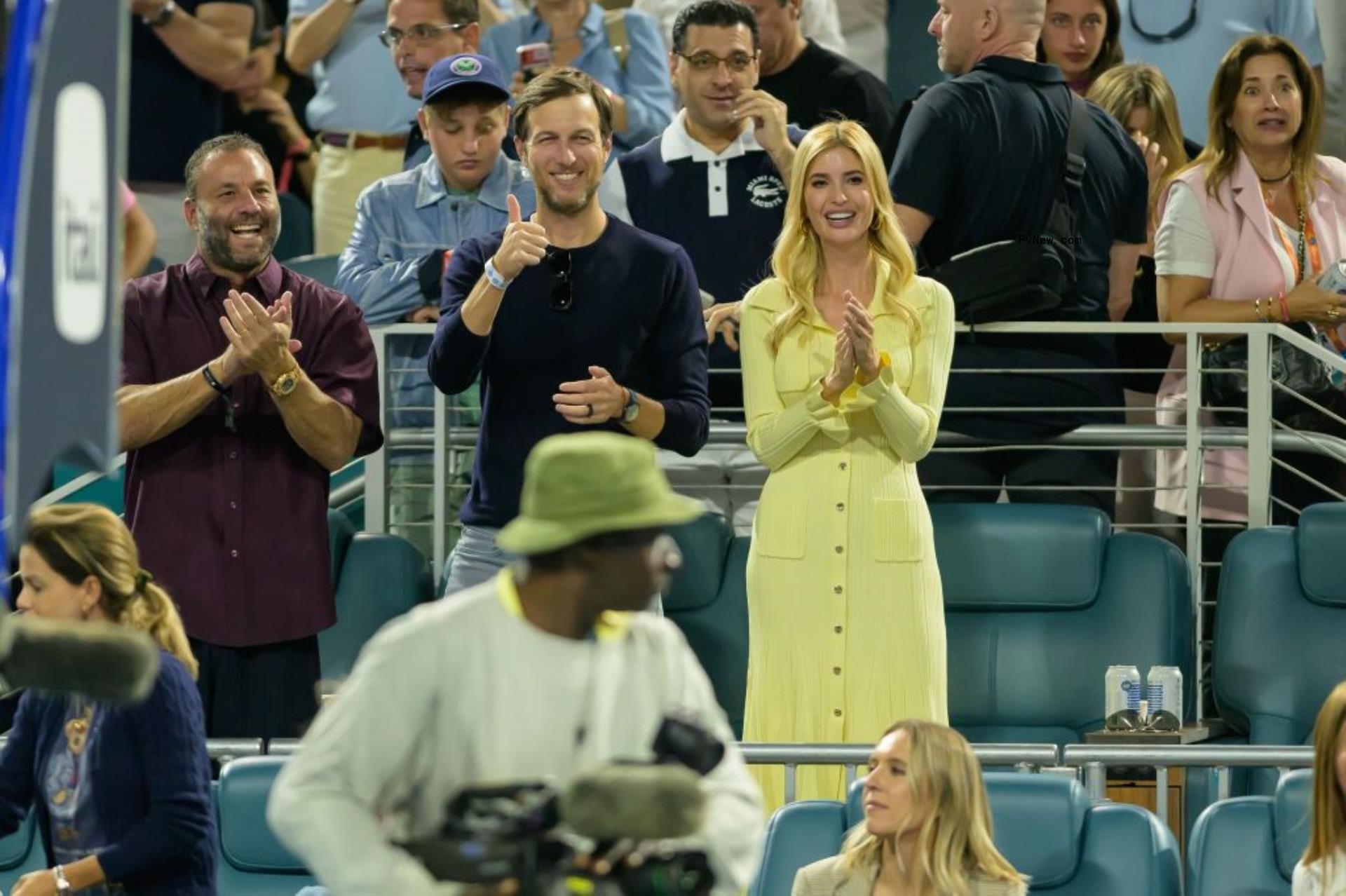 Ivanka Trump and Jared Kushner at the Miami Open. 
