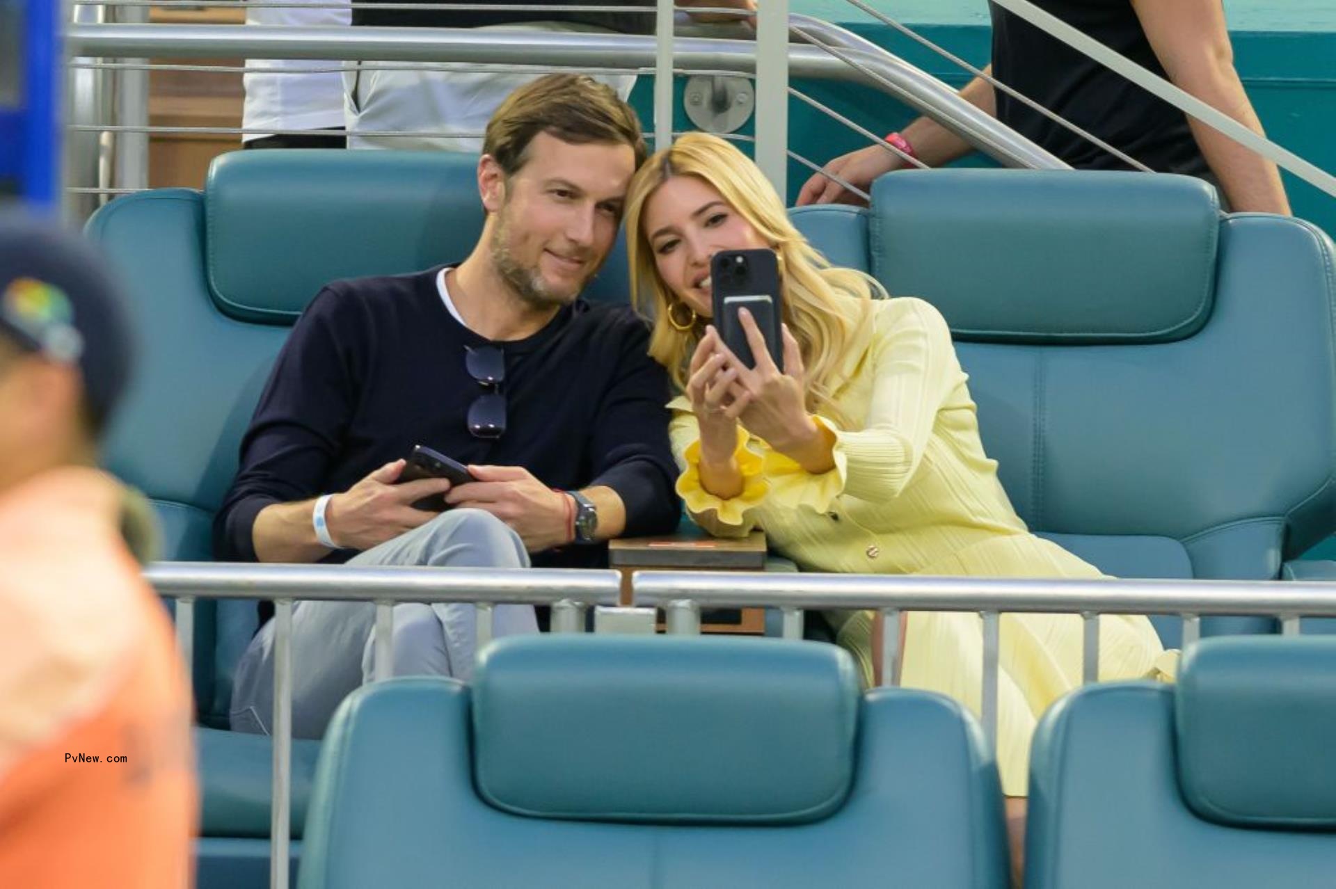 Ivanka Trump and Jared Kushner at the Miami Open. 