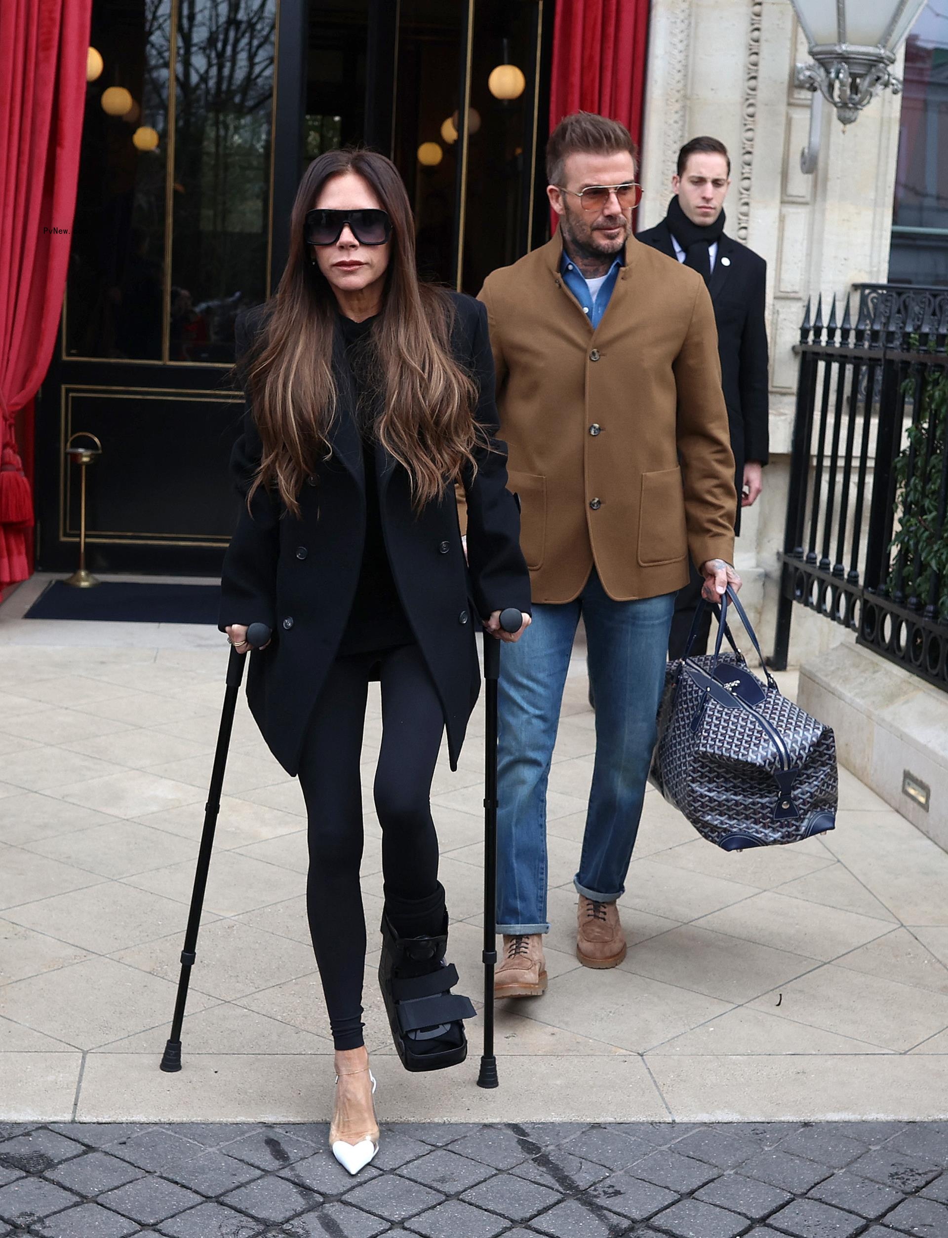 David Beckham and Victoria Beckham.