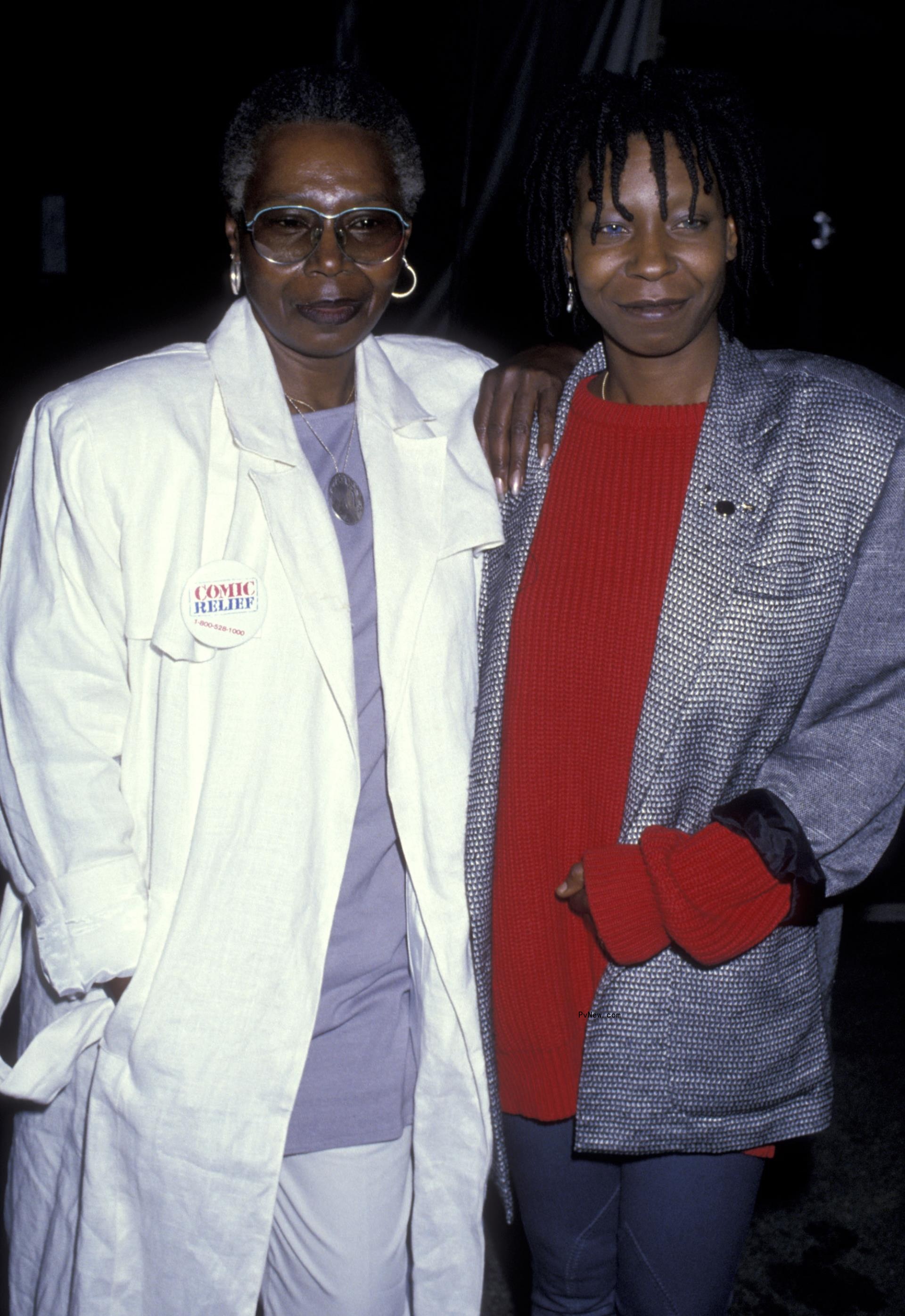 Whoopi Goldberg and her mom.