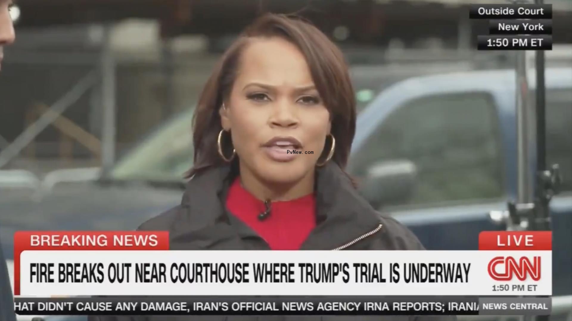 CNN’s Laura Coates Reported Live as Man Set Himself on Fire Outside of Trump Trial Courthouse: ‘An Unbelievably Disturbing Moment Here’