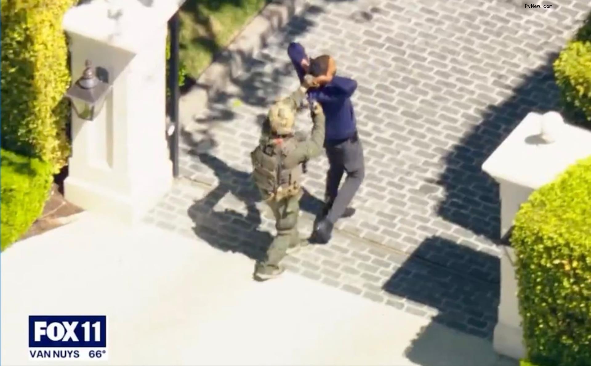 Person being handcuffed