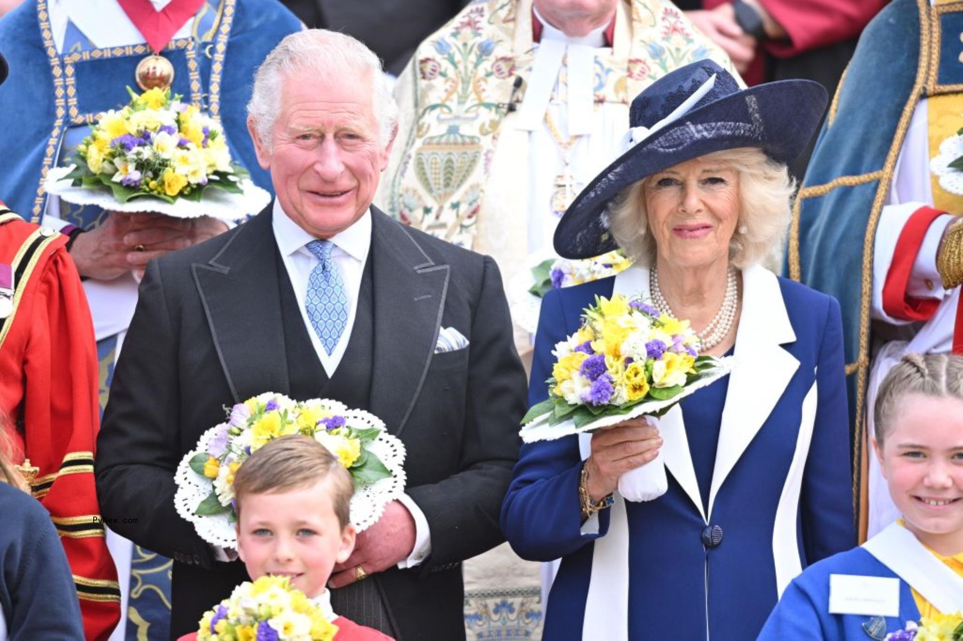 King Charles ands Queen Camilla in Windsor