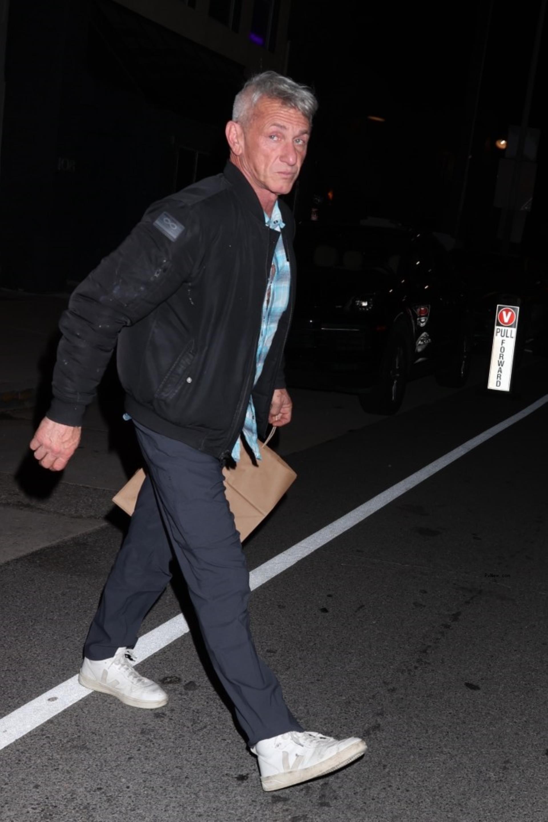 Sean Penn walking