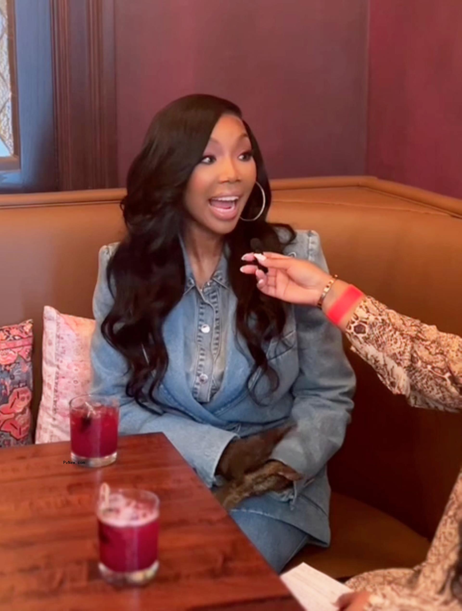 Brandy talking to Page Six.