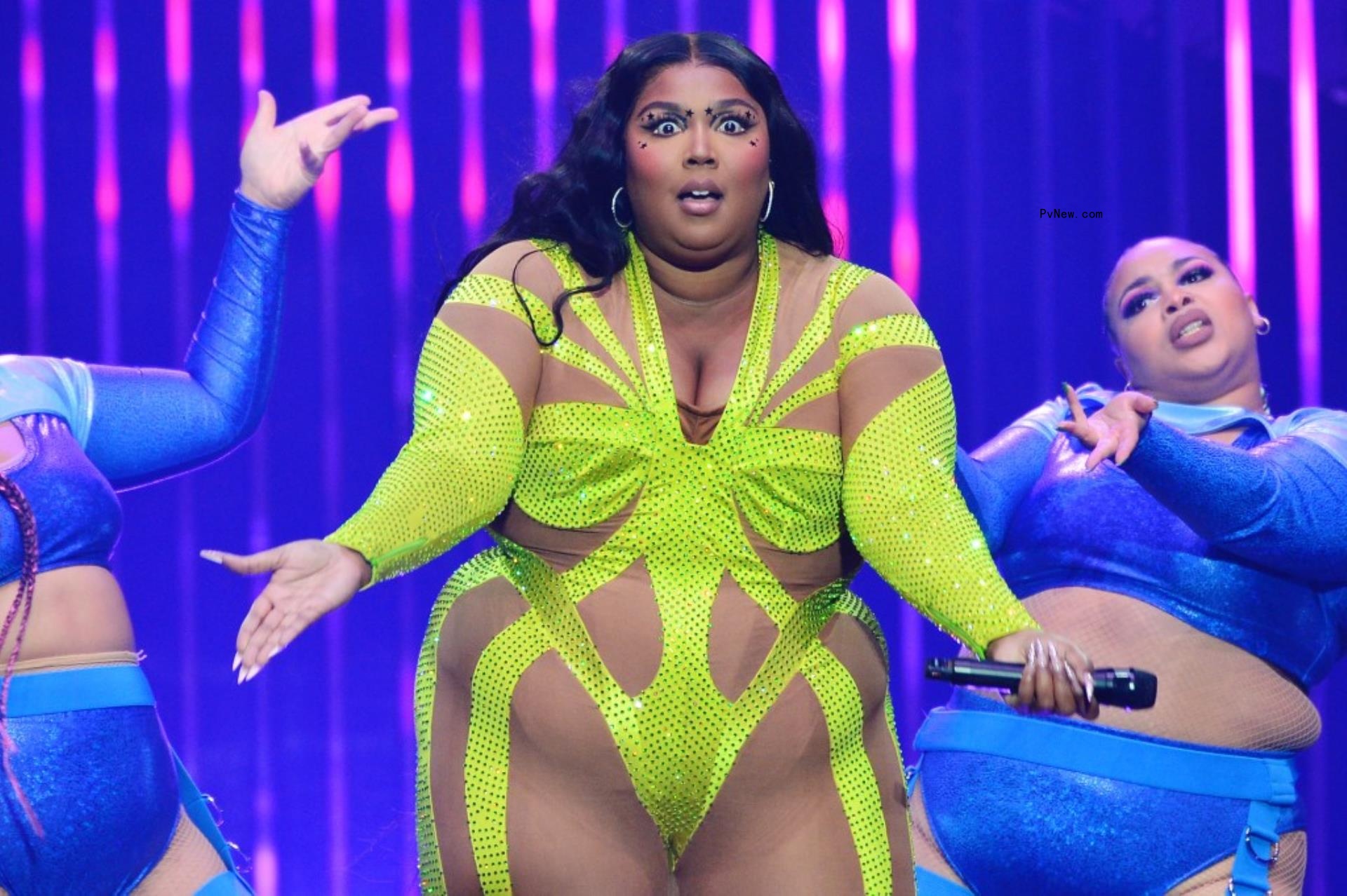 Lizzo performing