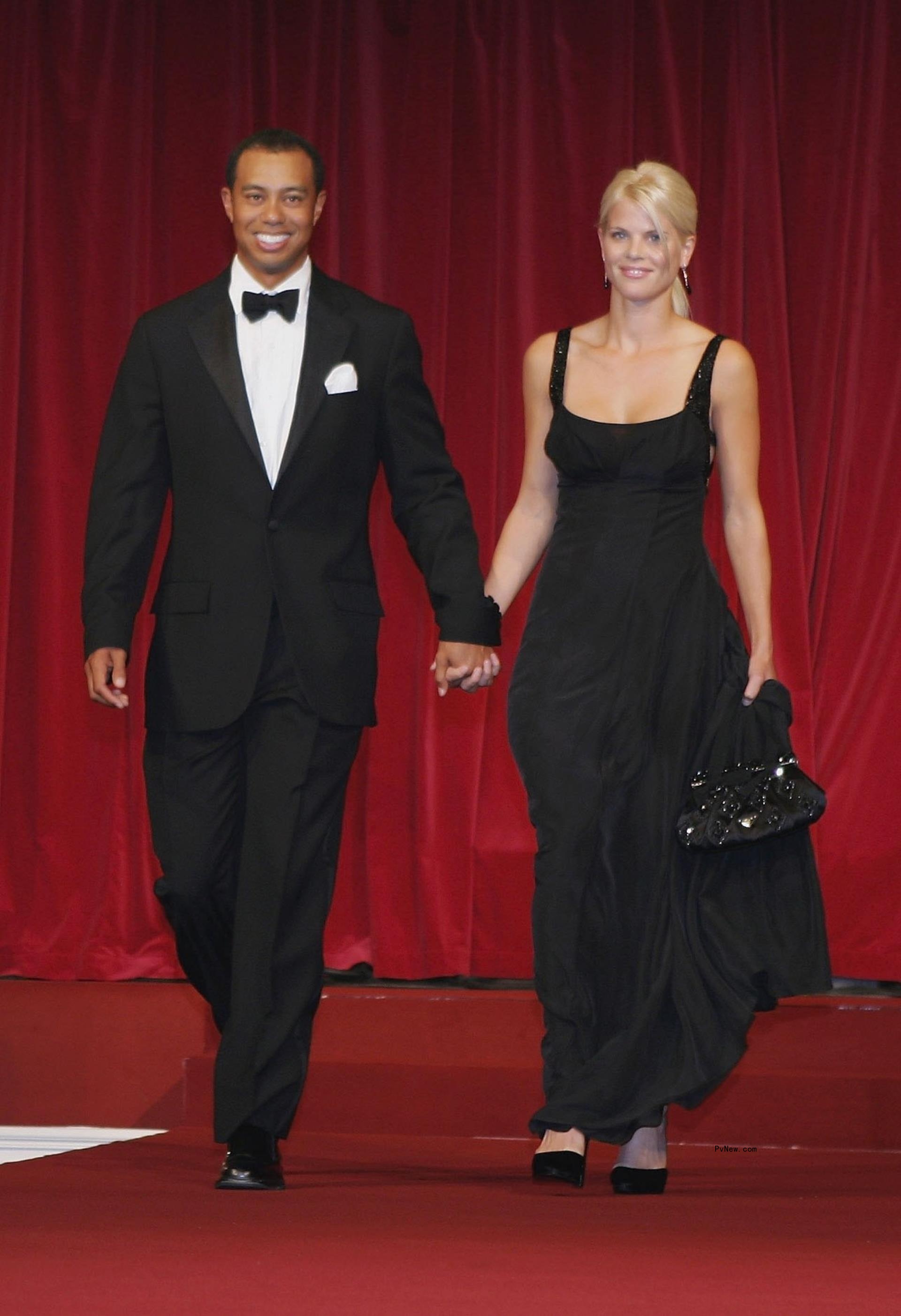 Tiger Woods and Elin Nordegren.