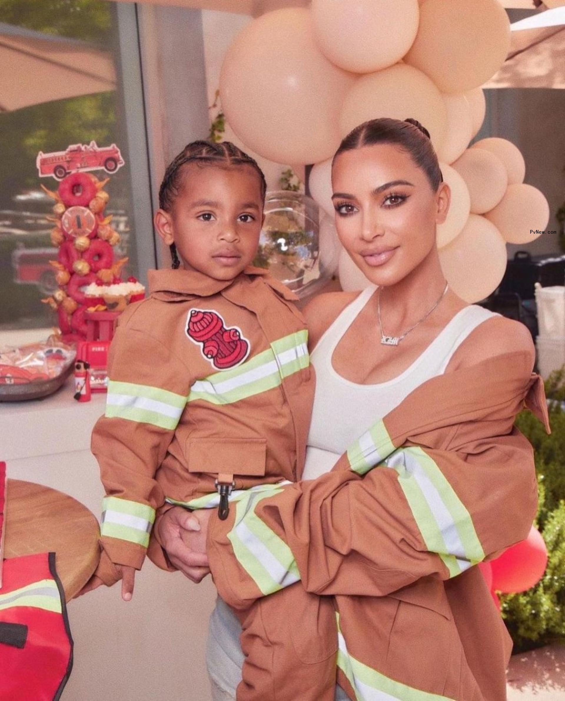 Kim Kardashian and Psalm West
