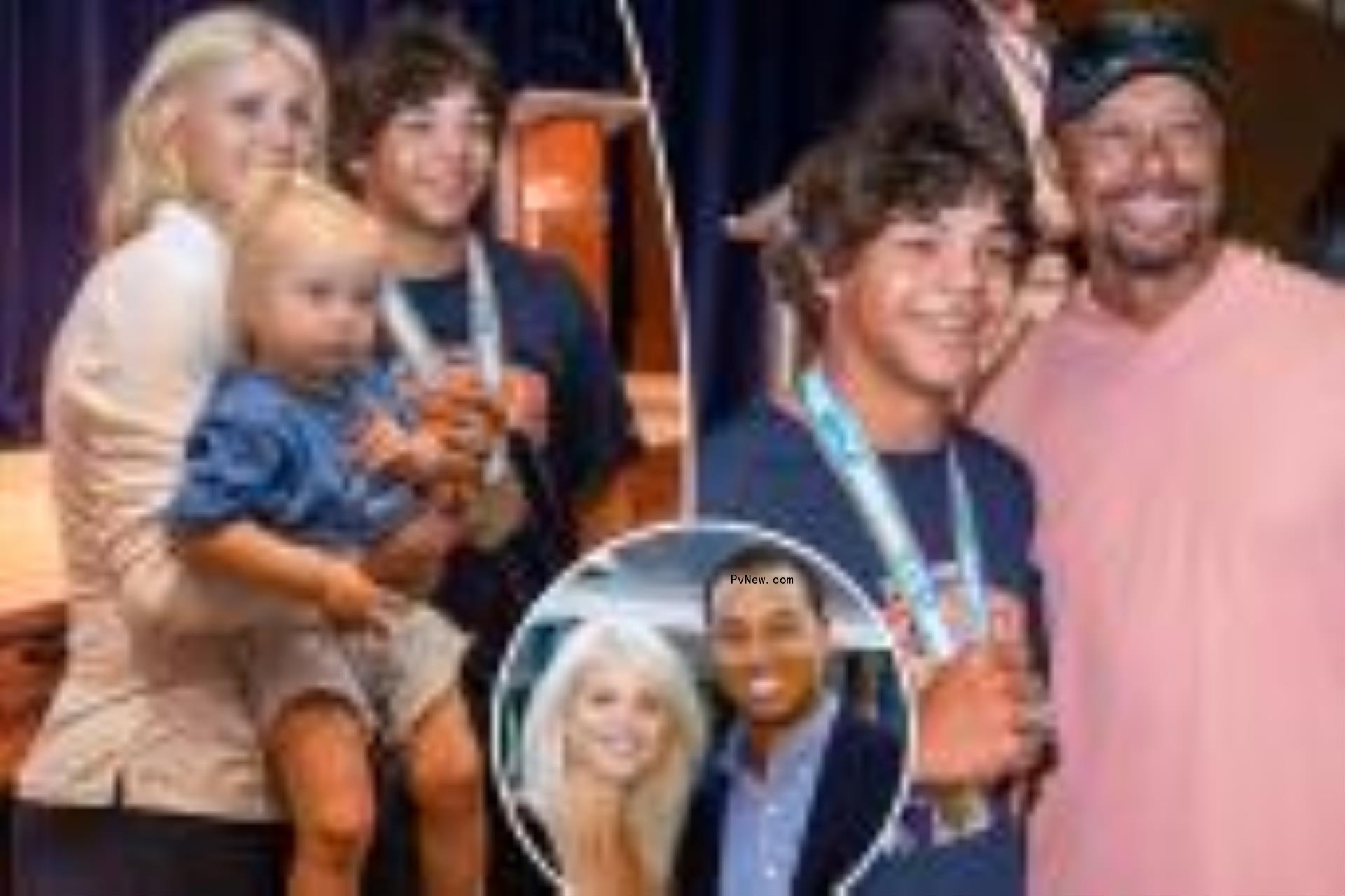 Elin Nordegren, Tiger Woods and sons
