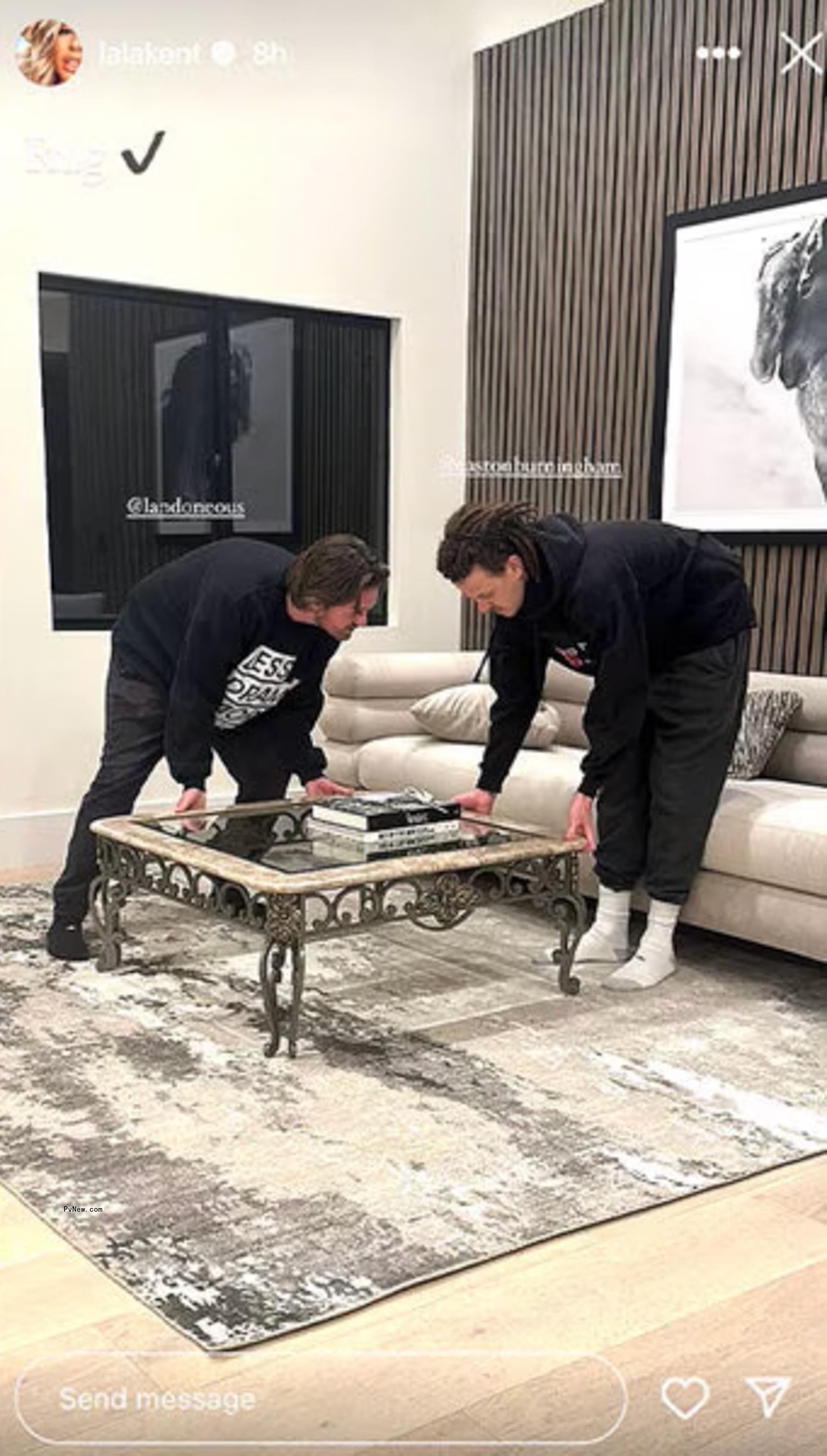 Lala Kent's living room.