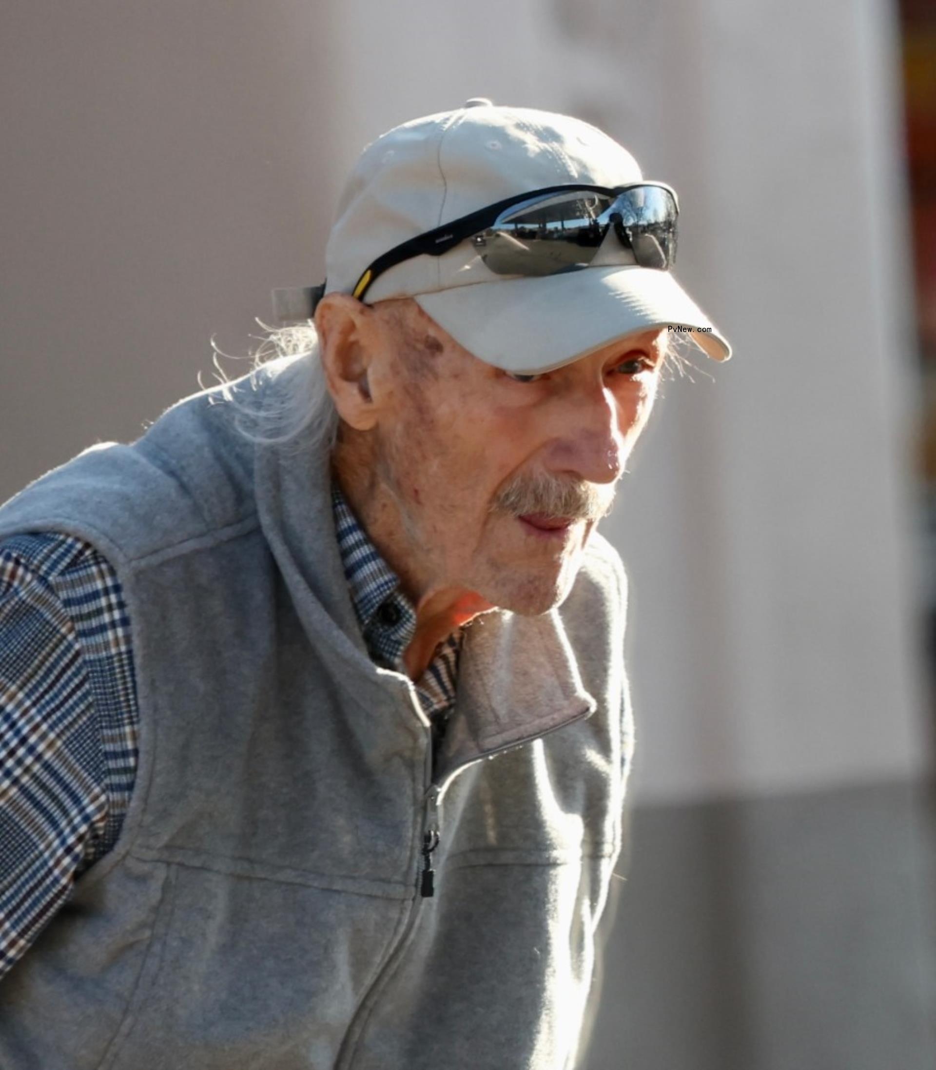 Gene Hackma at Pappadeaux's in Santa Fe, New Mexico.