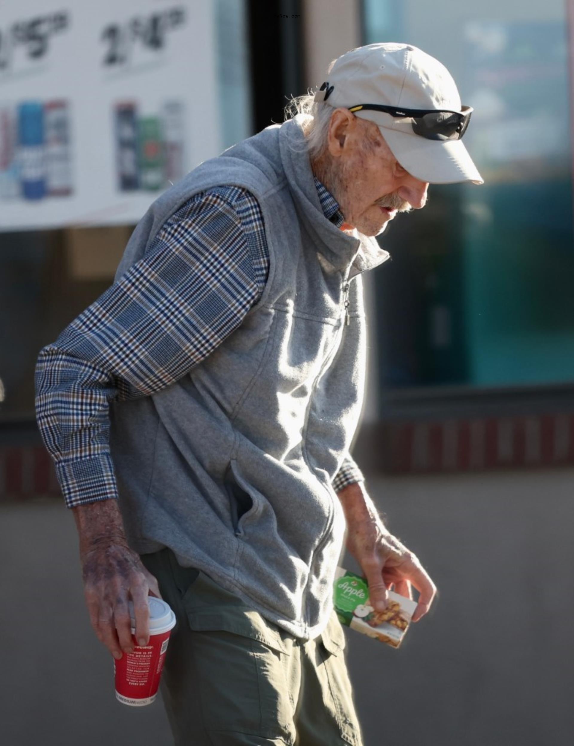 Gene Hackma at Pappadeaux's in Santa Fe, New Mexico.