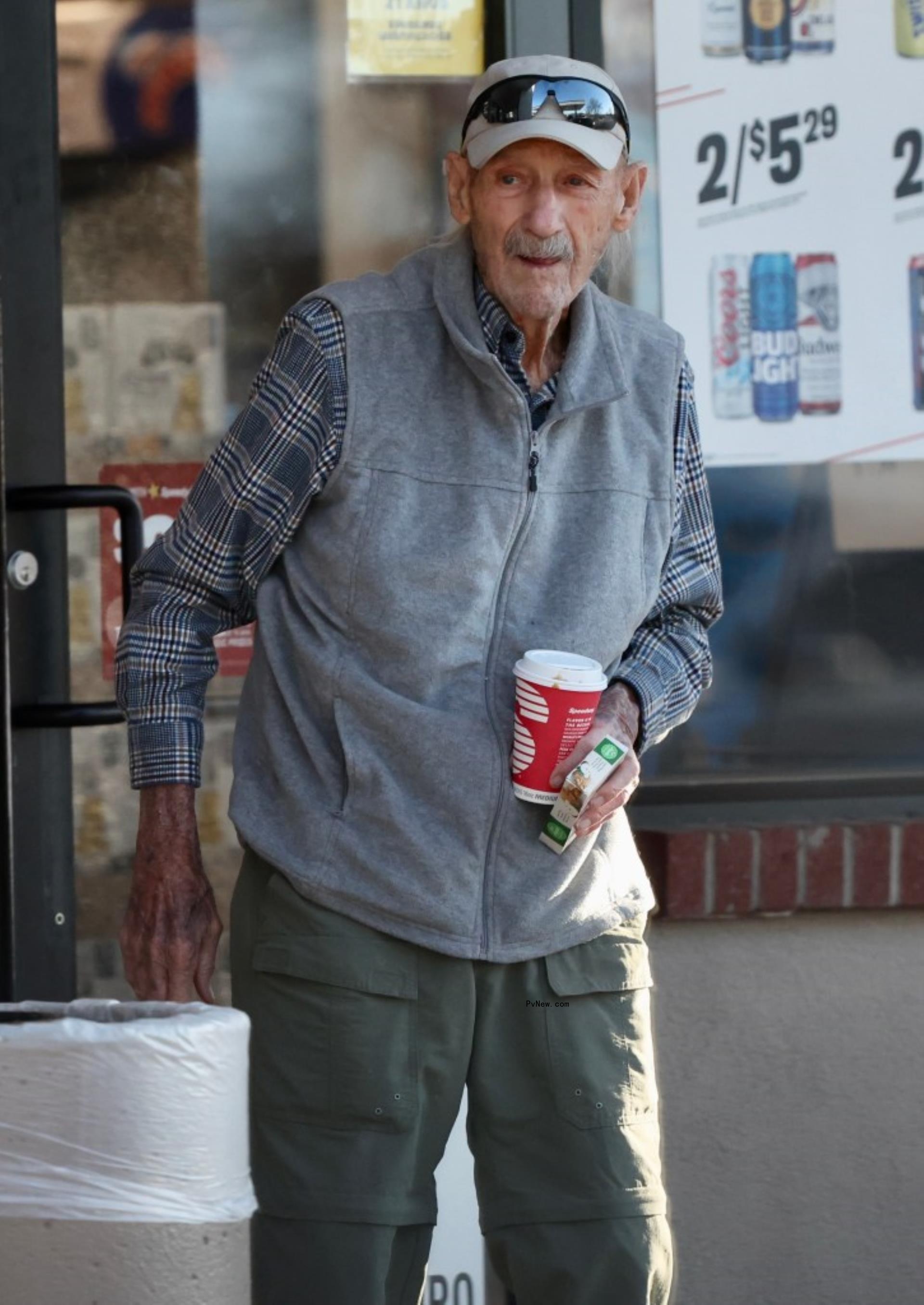 Gene Hackman at Pappadeaux's in Santa Fe, New Mexico.
