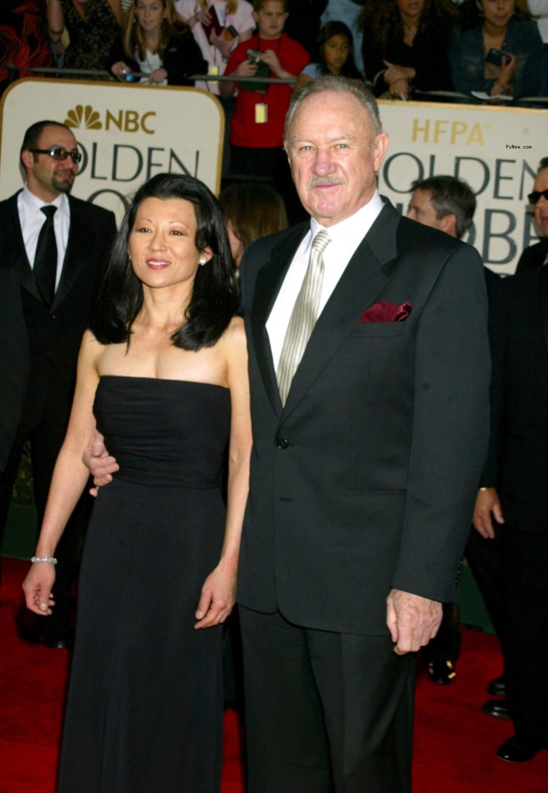 Gene Hackman and Betsy Arakawa at the 2003 Golden Globes. 