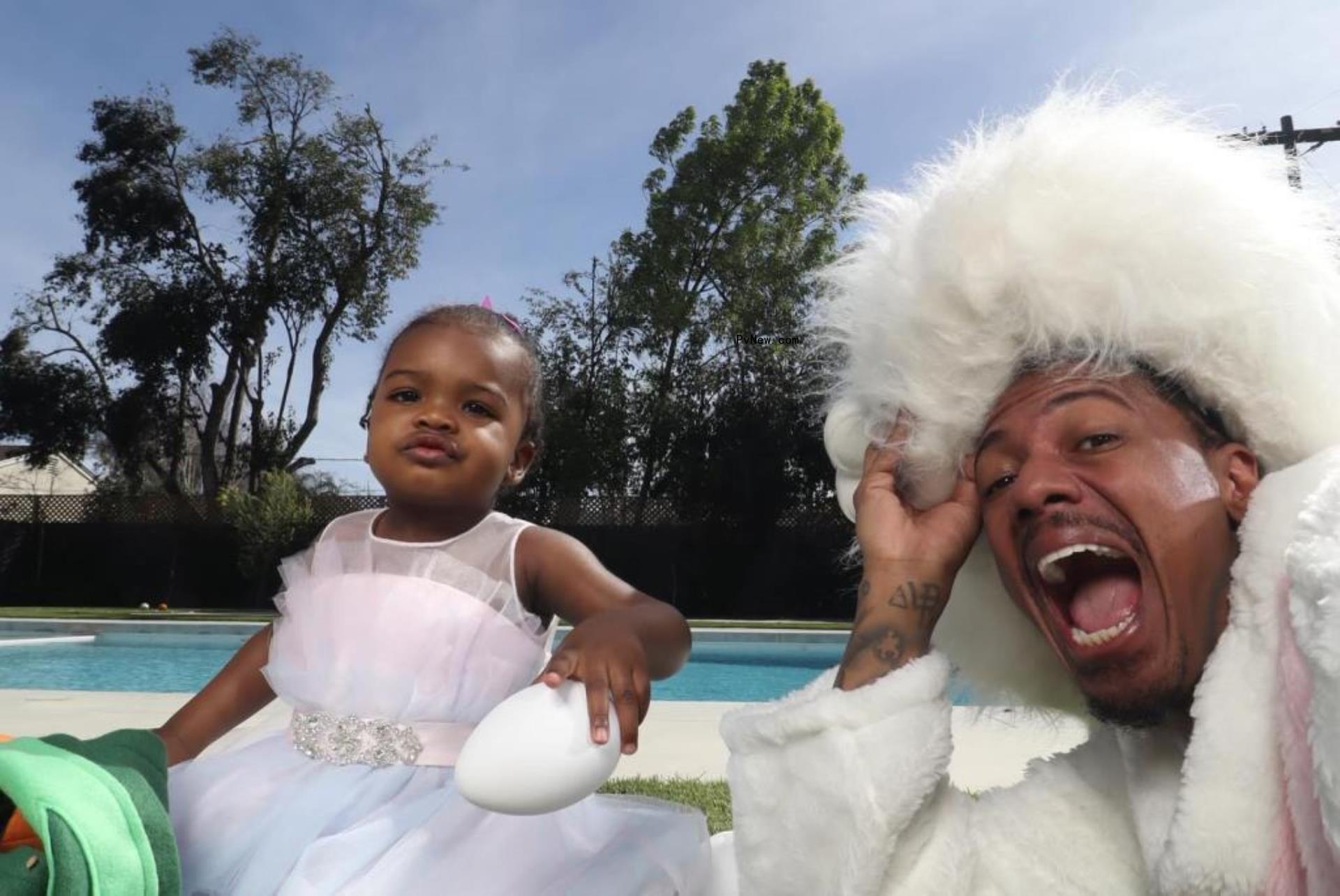 Nick Cannon spends time with his kids on easter