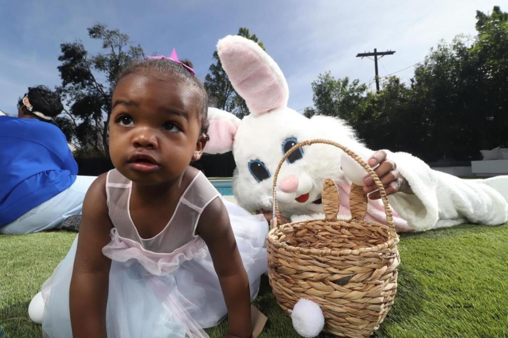 Nick Cannon spends time with his kids on easter