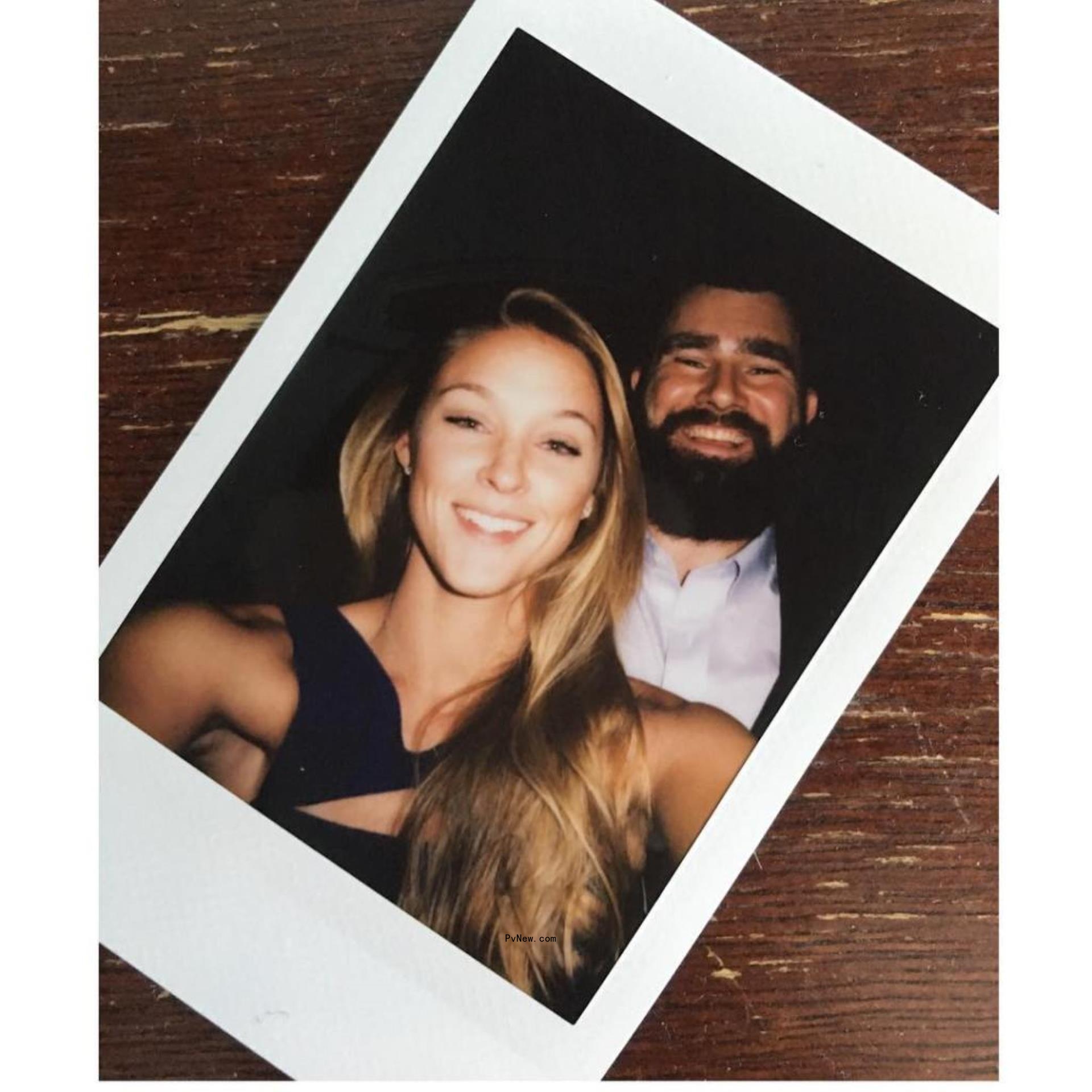 Jason Kelce and Kylie Kelce in a selfie.