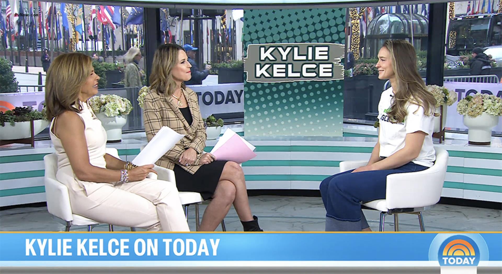 Kylie Kelce on the