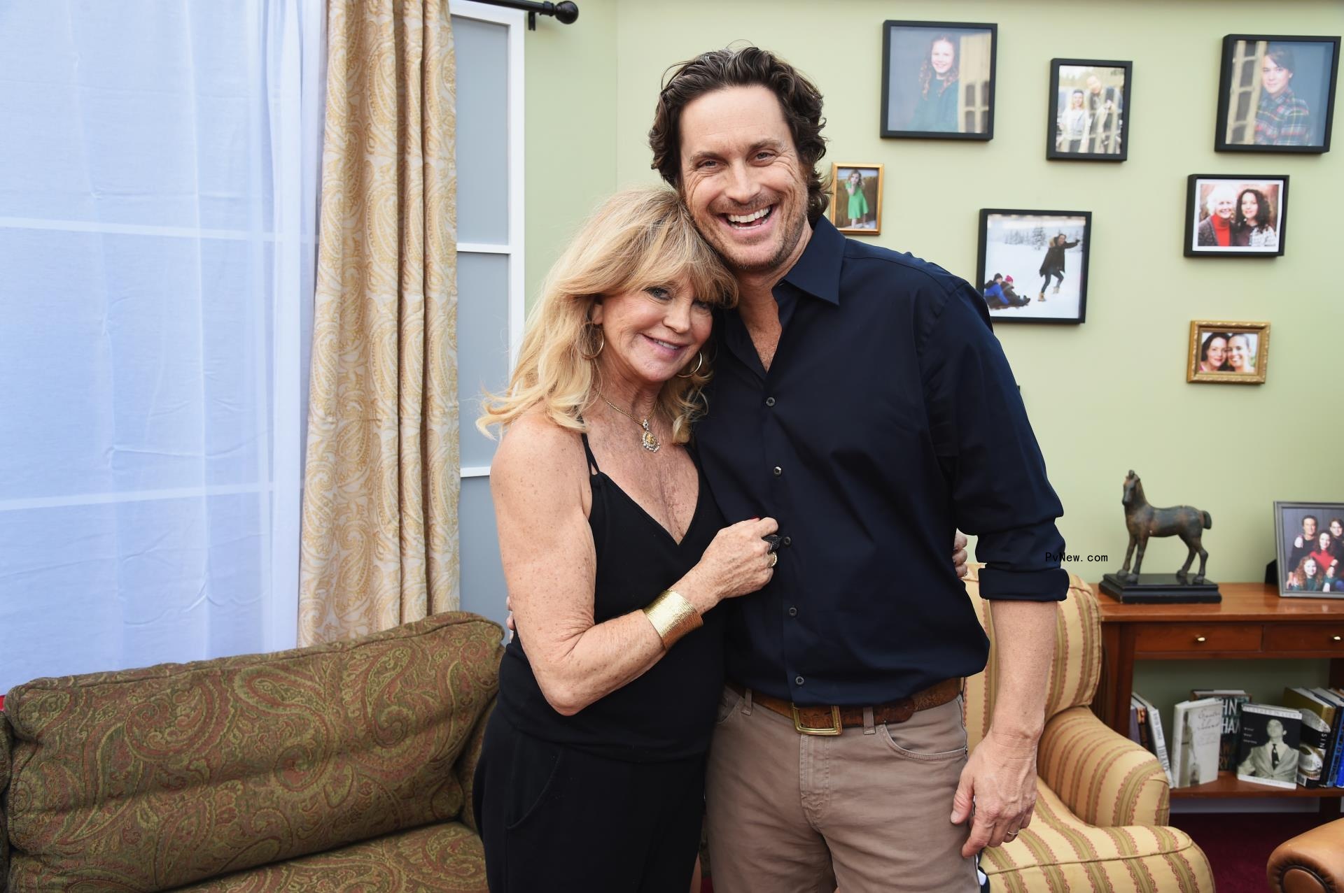 Oliver Hudson and Goldie Hawn 