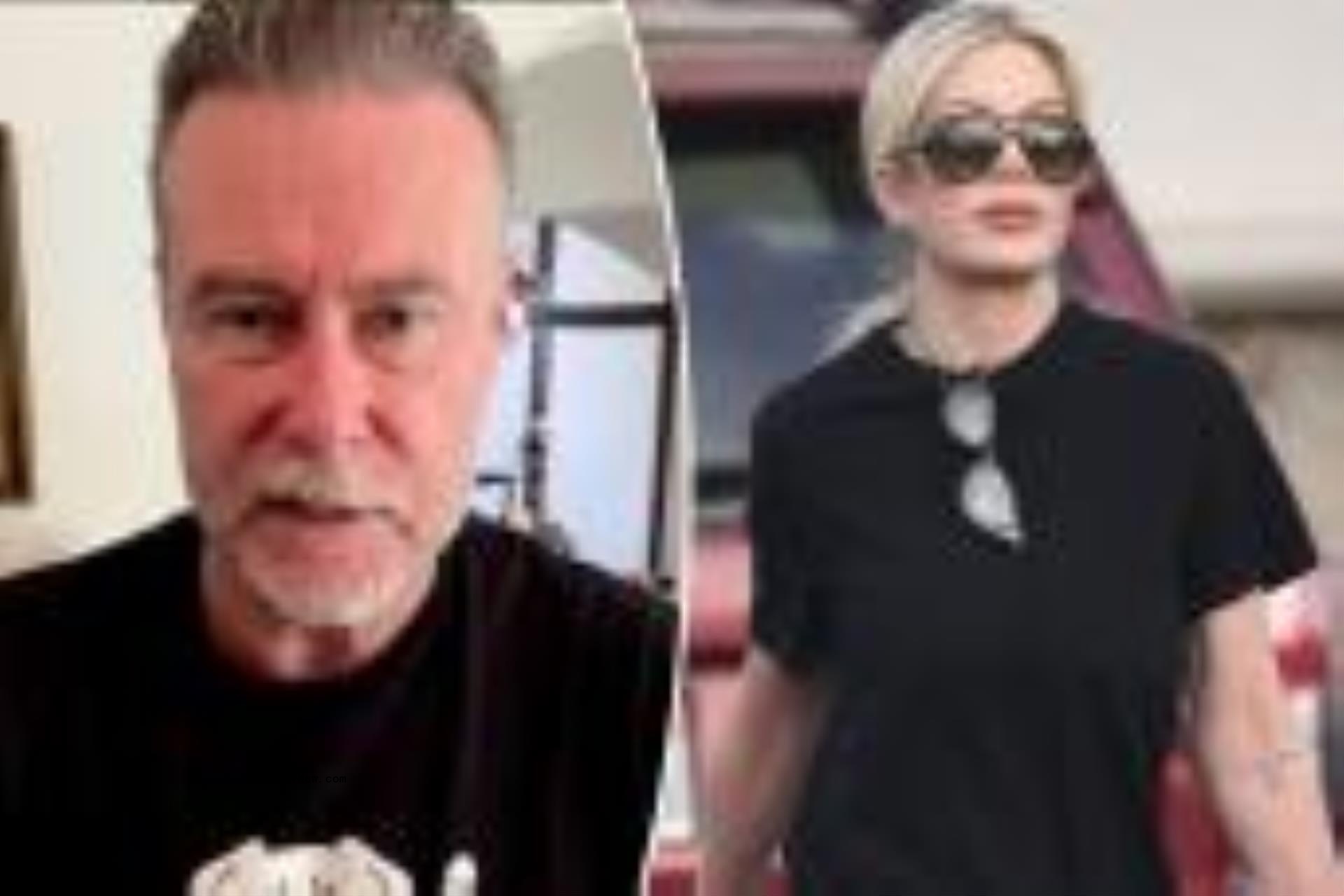 Dean McDermott and Tori Spelling split image.