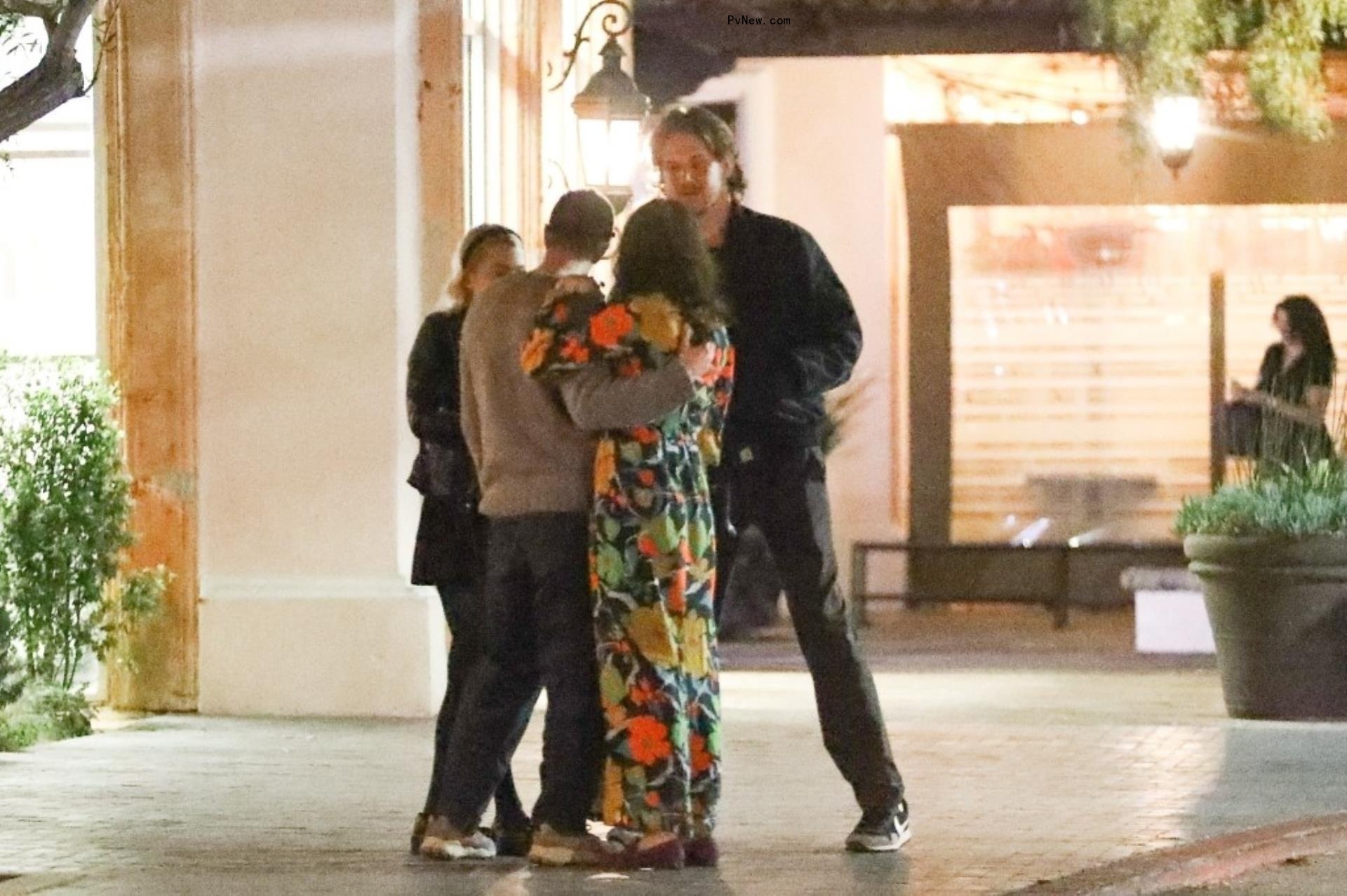 Andrew Garfield and Kate Tomas hold hands 