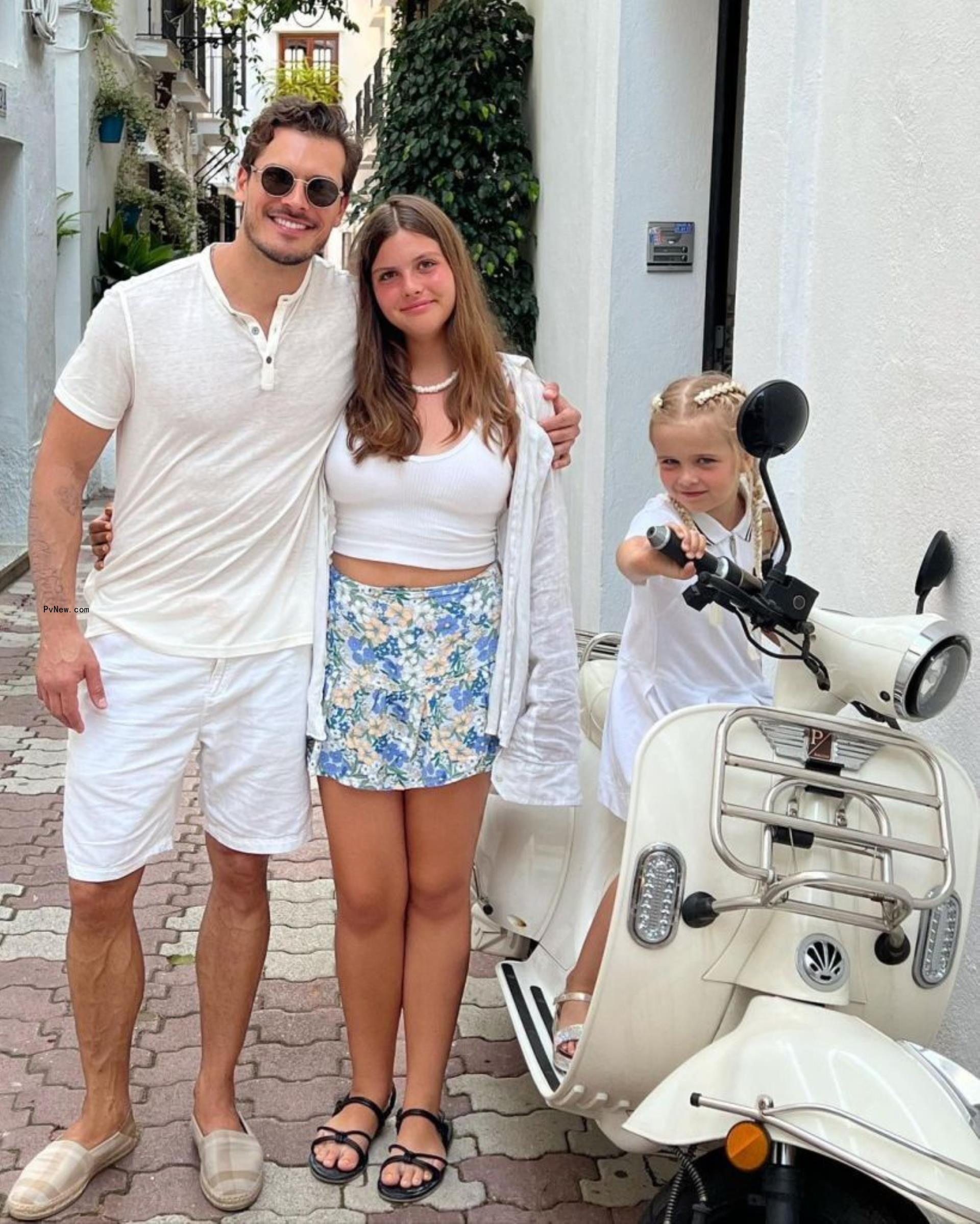 A pic of Gleb Savchenko and his kids