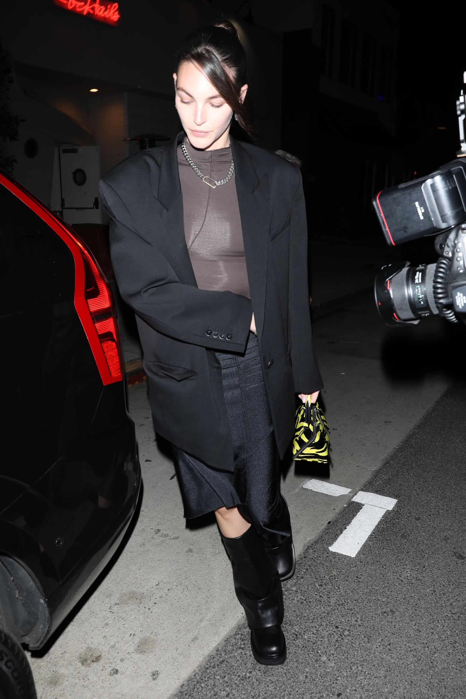 Vittoria Ceretti leaving Giorgio Baldi.