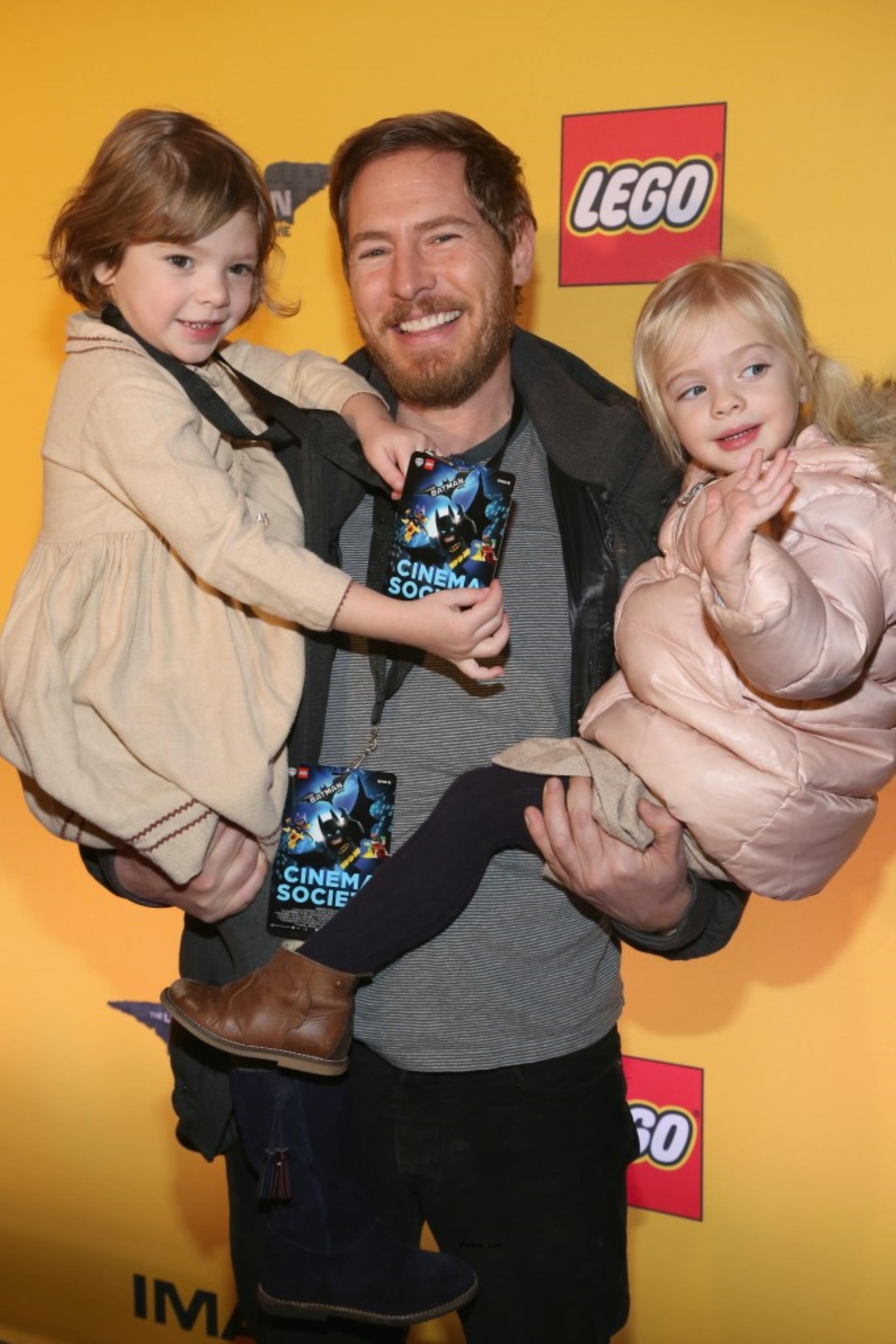 Will Kopelman and his daughters, Olive and Frankie