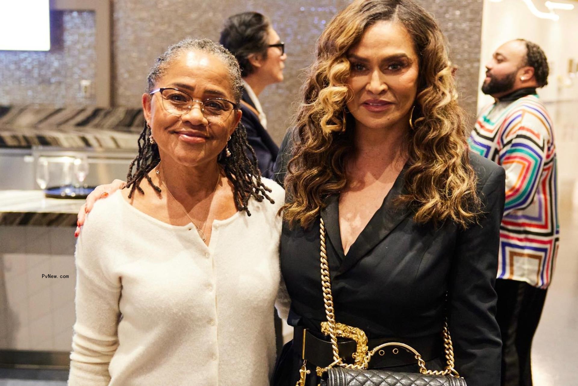 Doria Ragland and Tina Knowles