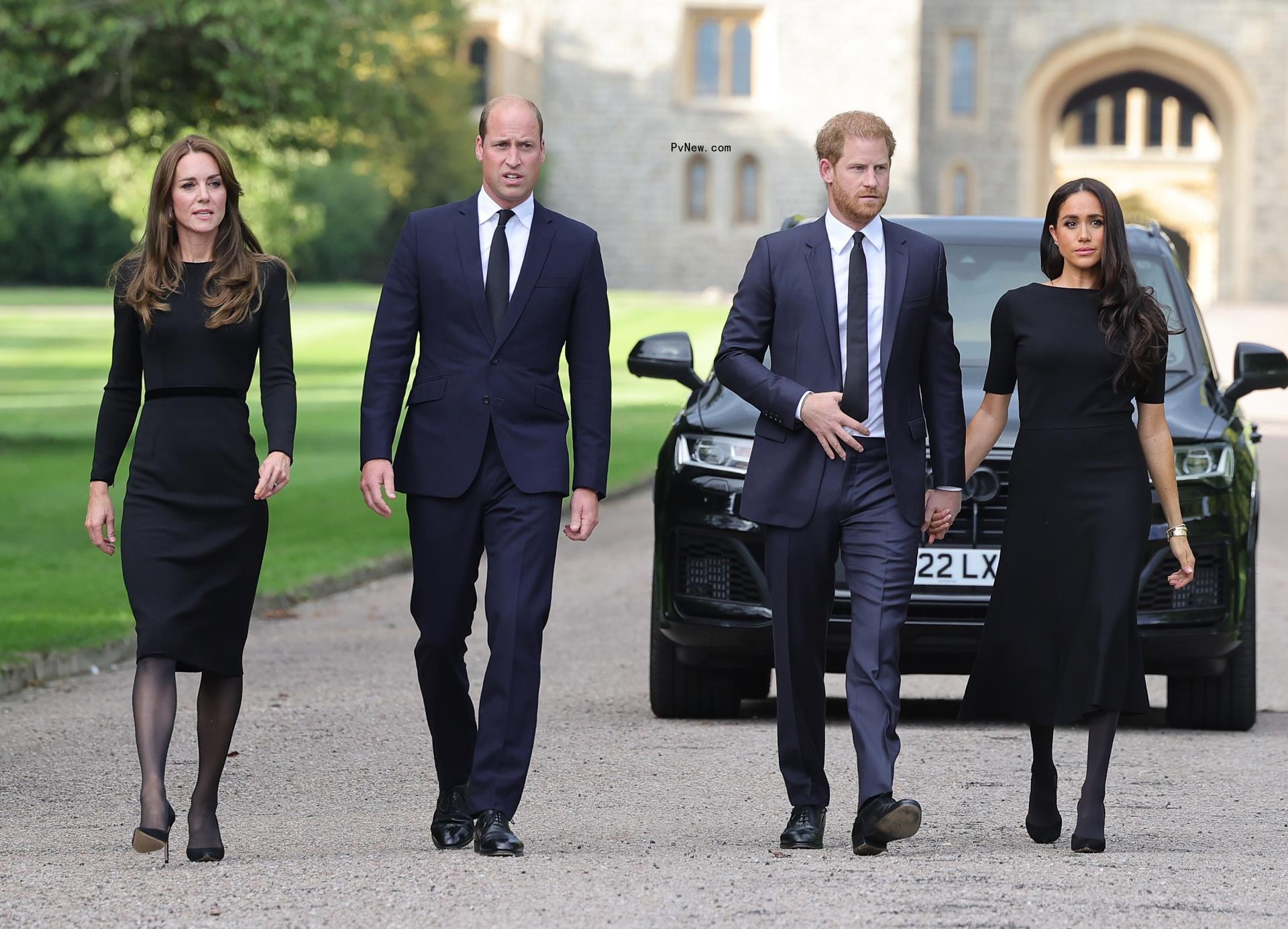 Kate Middleton, Prince William, Prince Harry and Meghan Markle