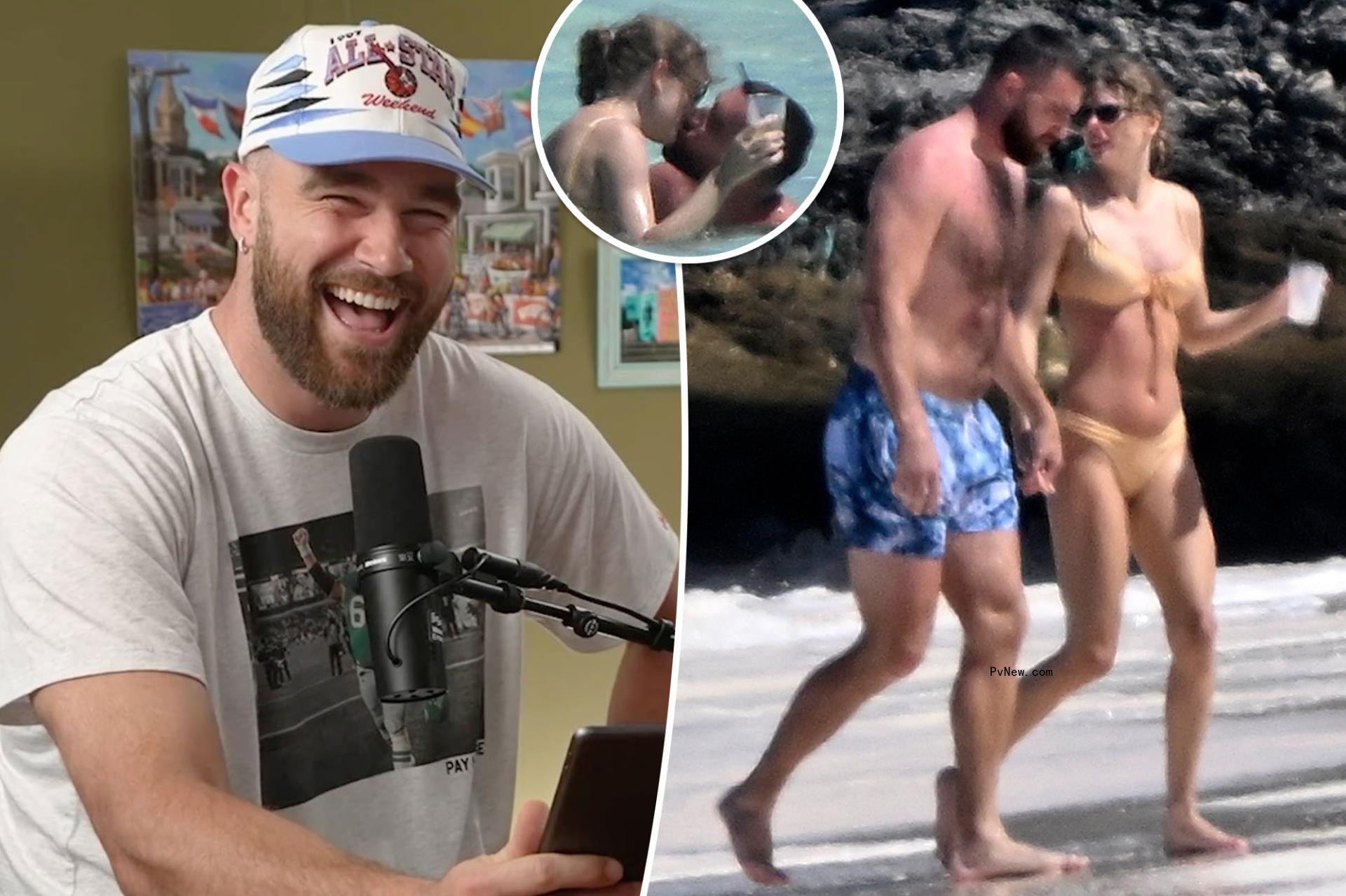 Travis Kelce raves a<i></i>bout his ‘lovely’ Bahamas vacation with Taylor Swift